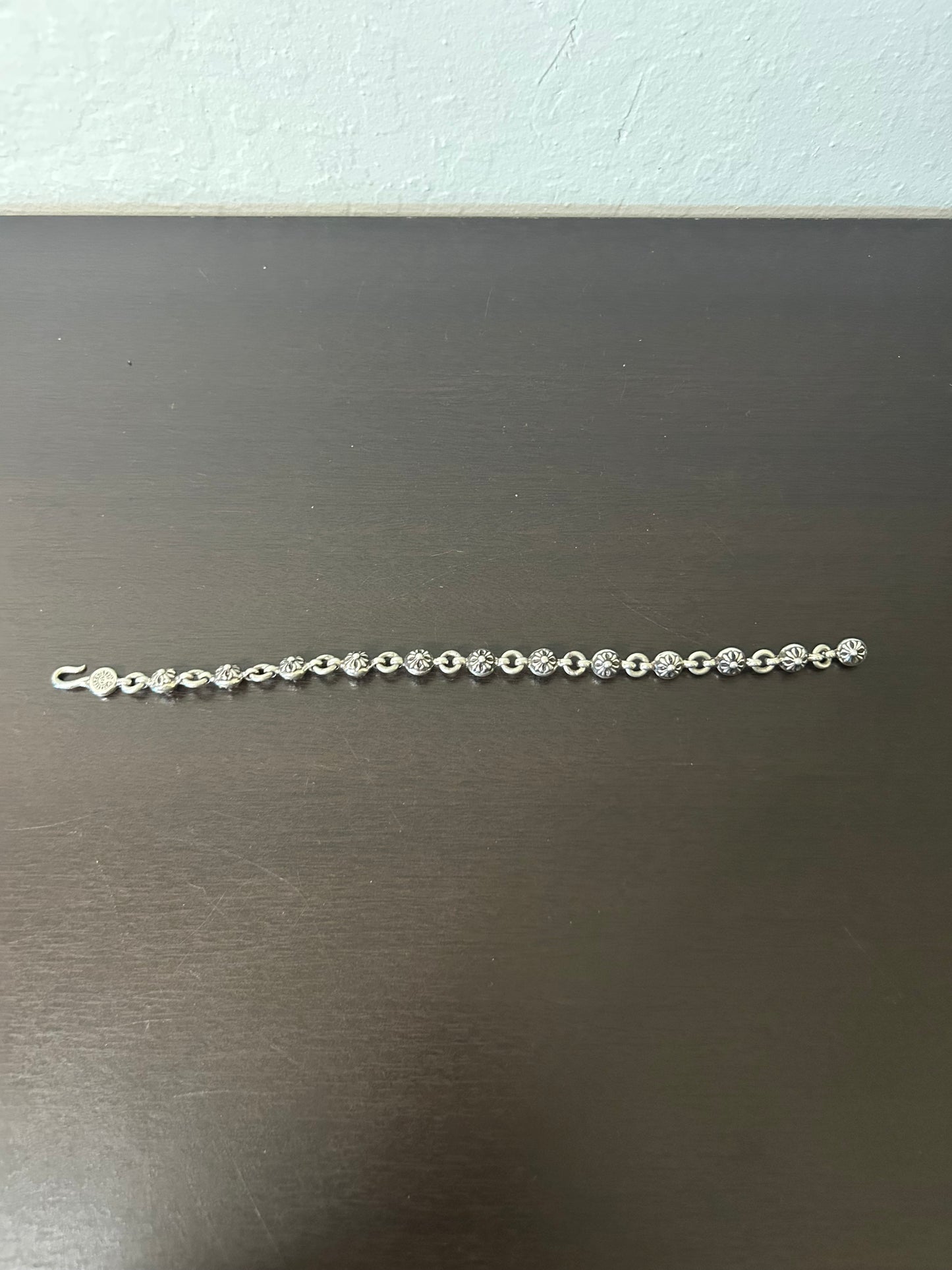 Chrome Hearts 8 Inch Cross Ball Bracelet