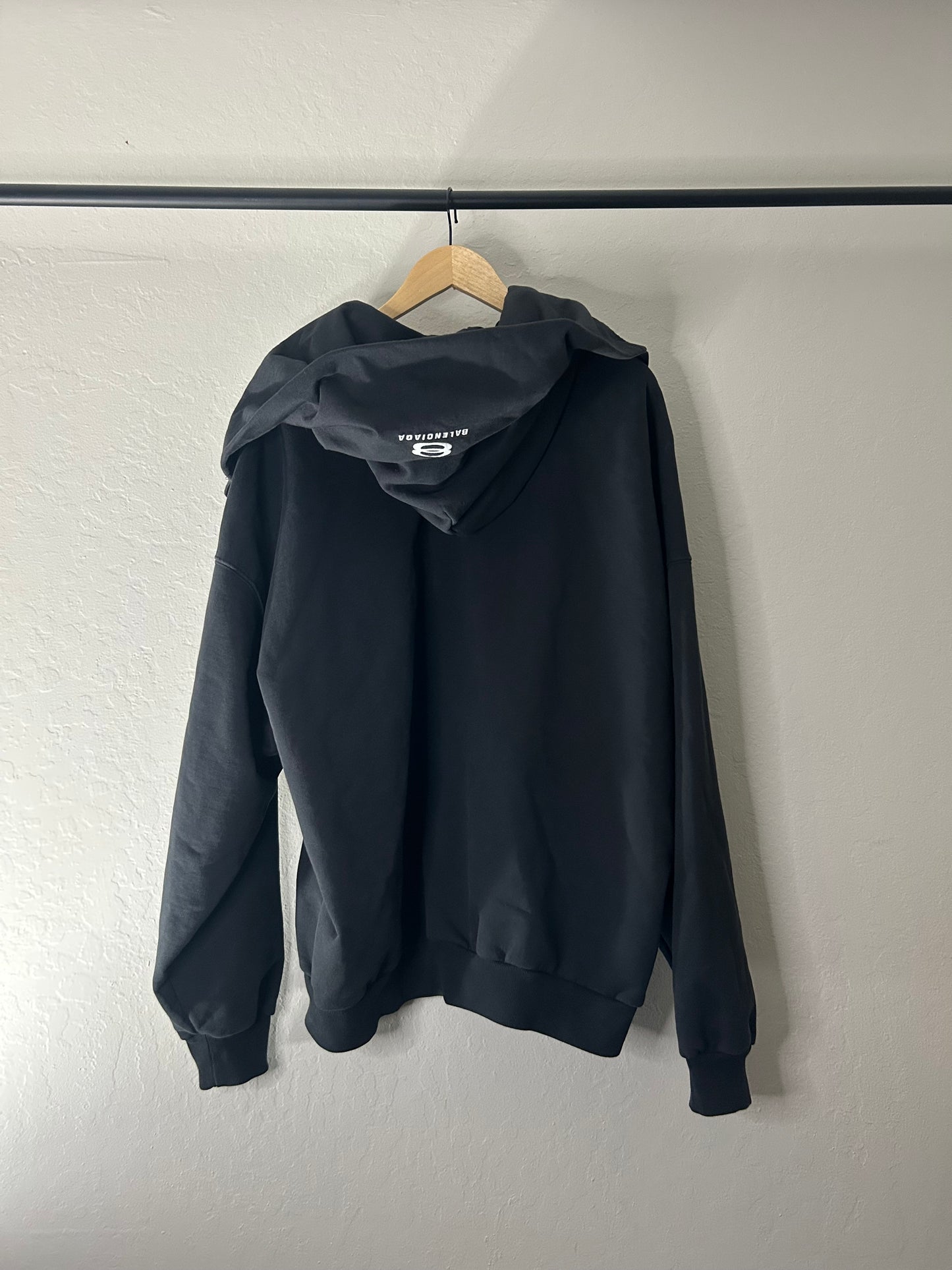Balenciaga Double Hooded Unity Logo Zip up Hoodie