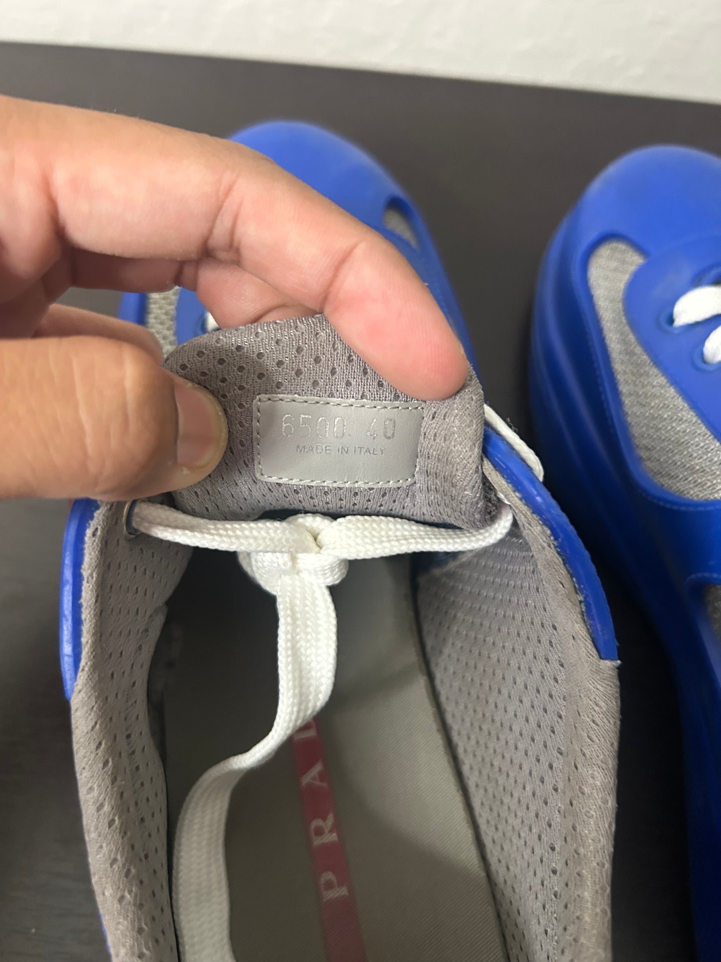 Prada Blue Rubber American Cups