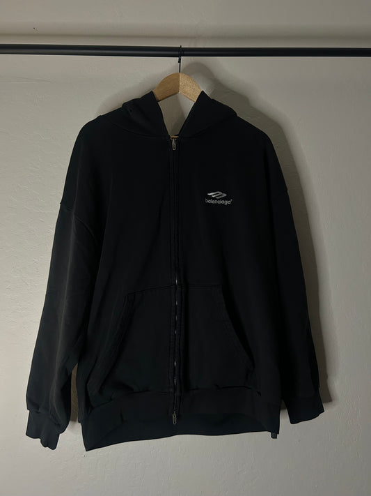 Balenciaga 3B Zip Up Hoodie