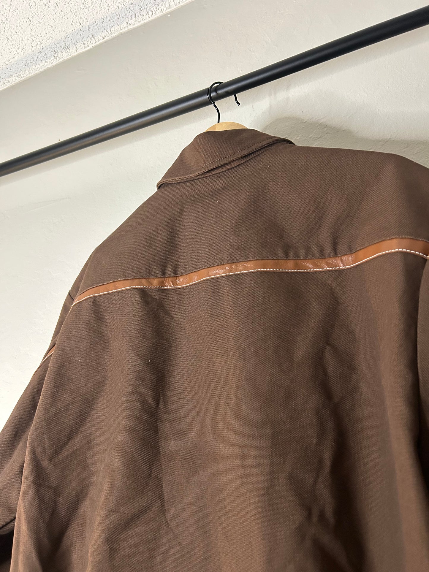 Miu Miu Brown Patchwork Work Jacket