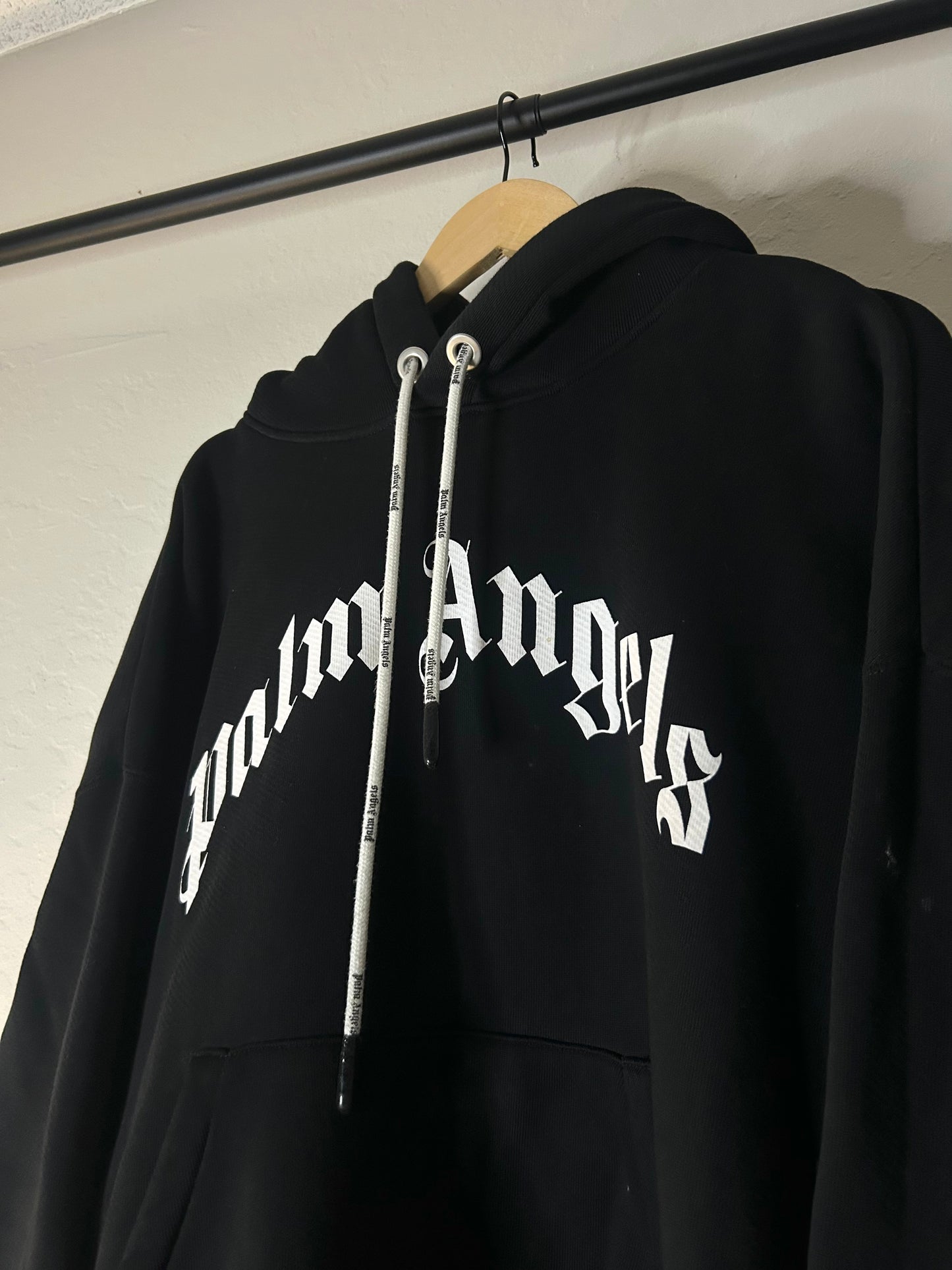 Palm Angels Curved Logo Hoodie