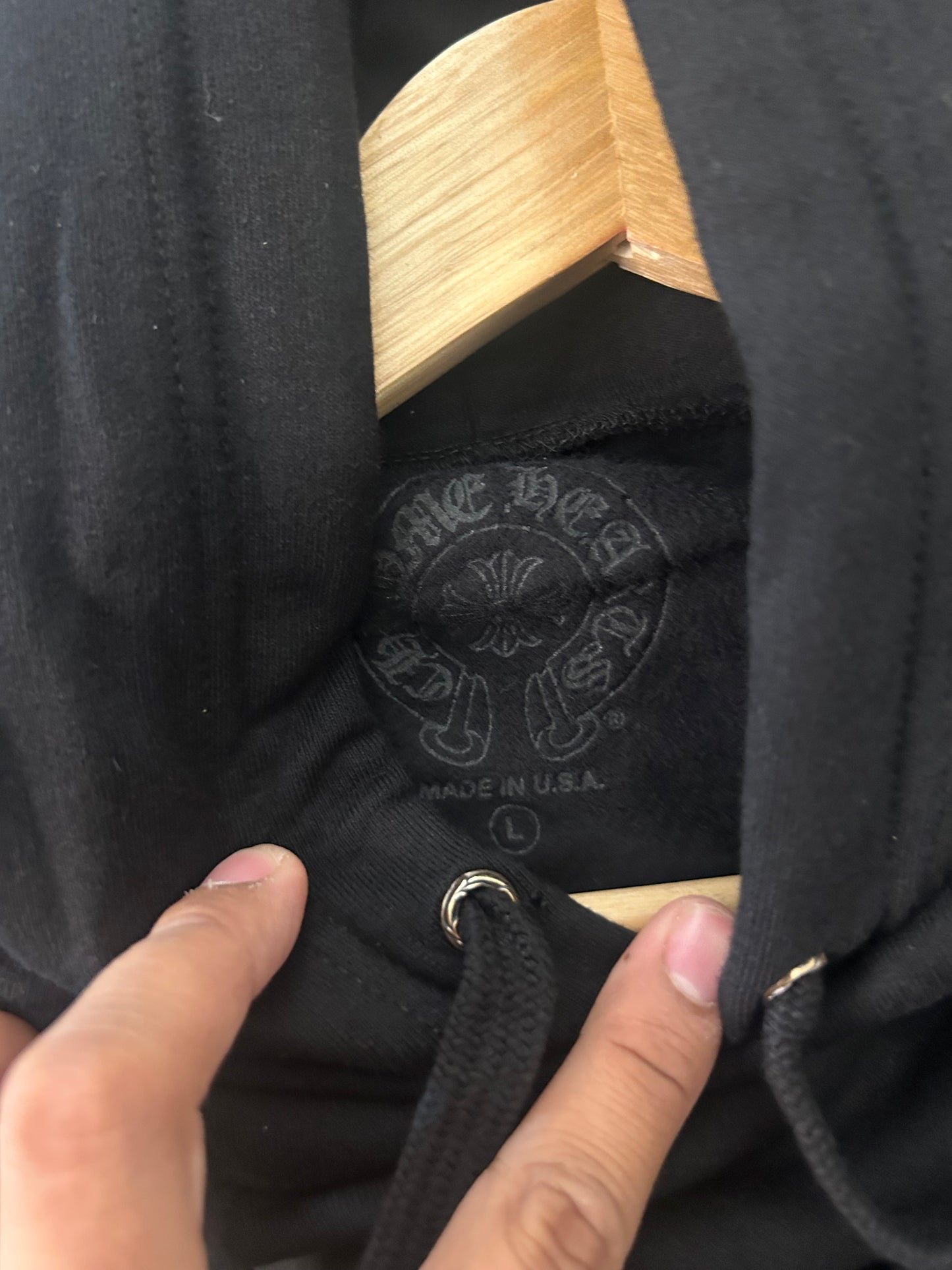 Chrome Hearts F&F Black on Black Floral Hoodie