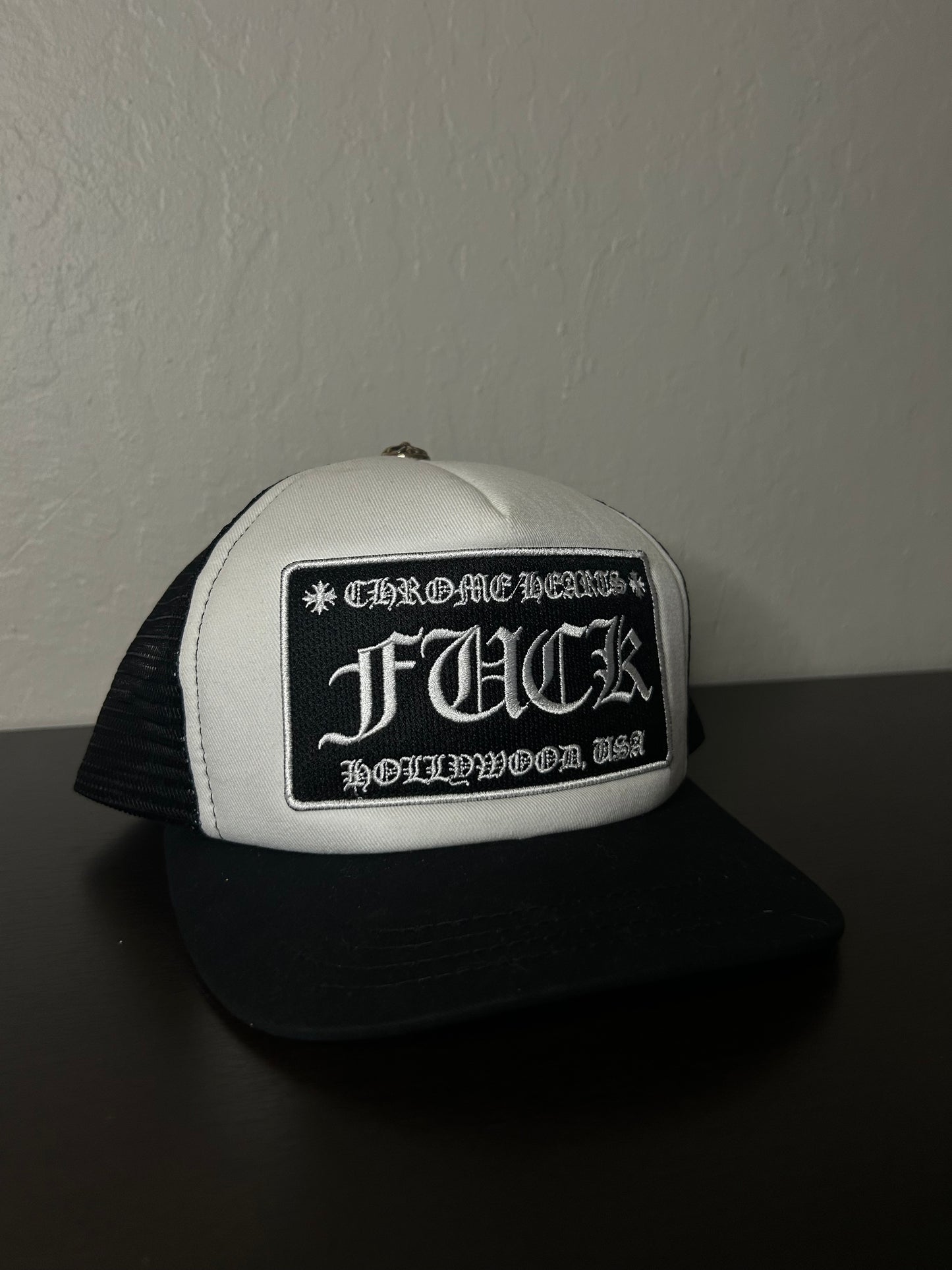 Chrome Hearts Fuck Hollywood Trucker Hat