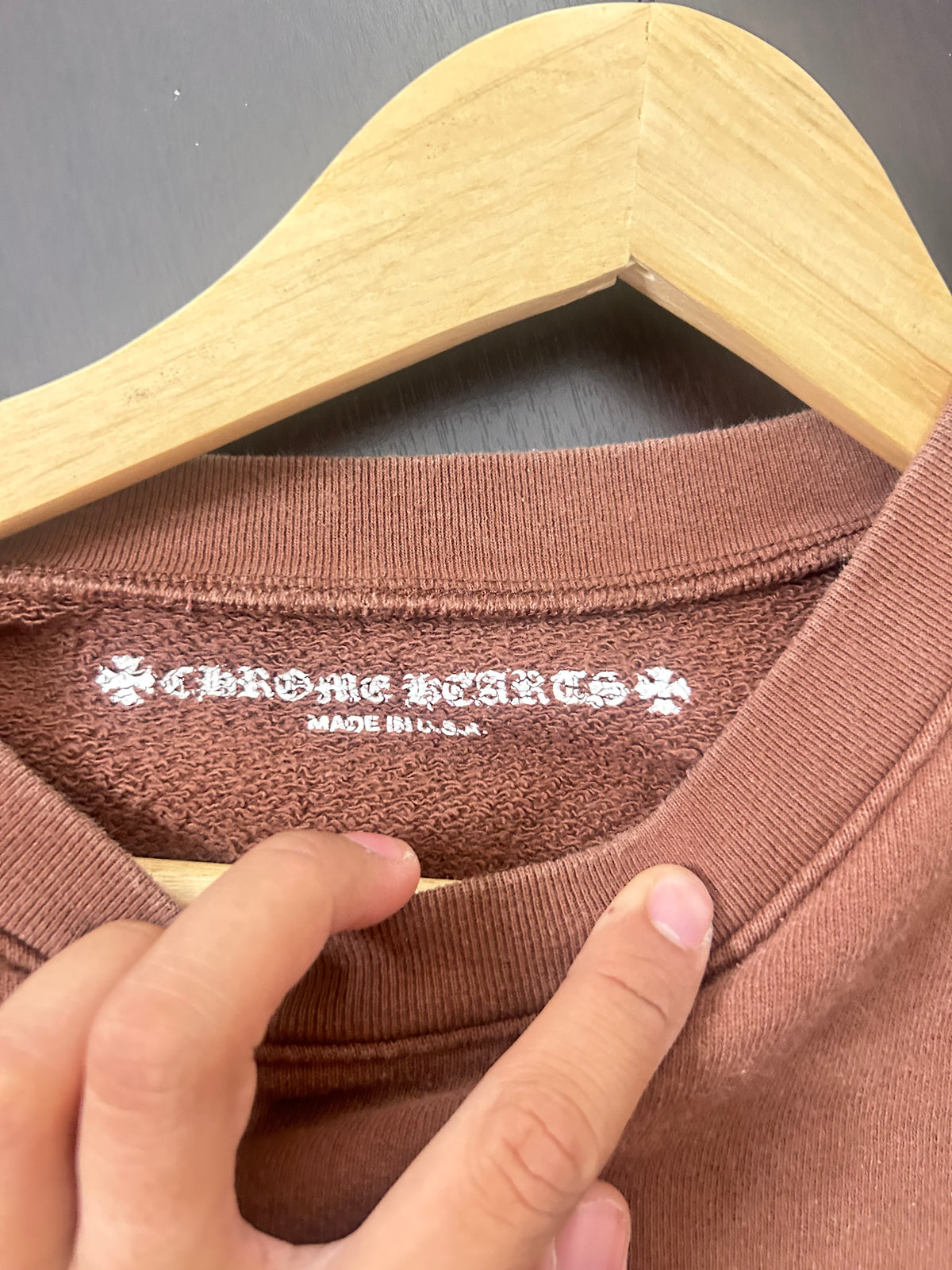Chrome Hearts Matty Boy Brown Structure Crewneck