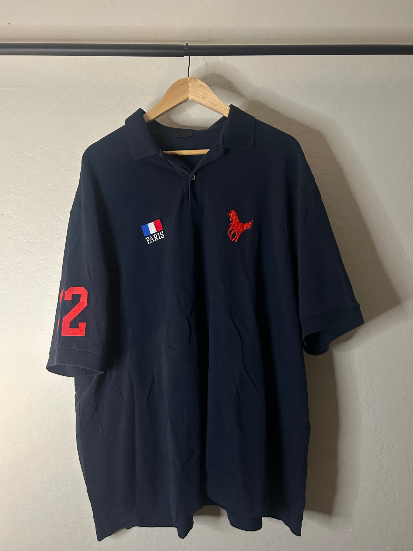 Balenciaga Navy Polo Tee