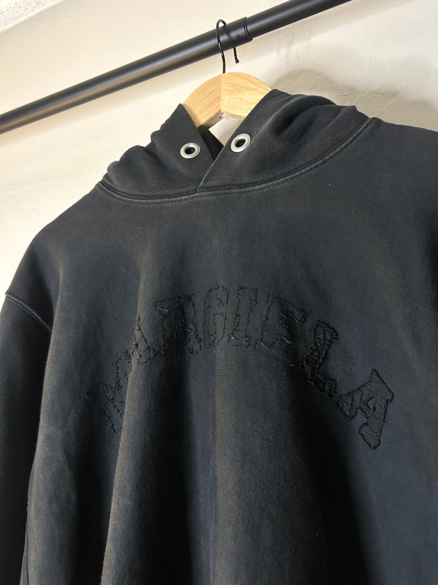 Maison Margiela Cropped Embrodidery Hoodie