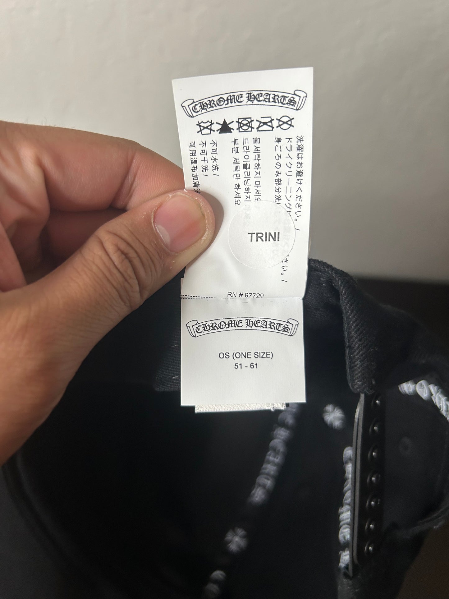 Chrome Hearts Cross Embroidery Hat