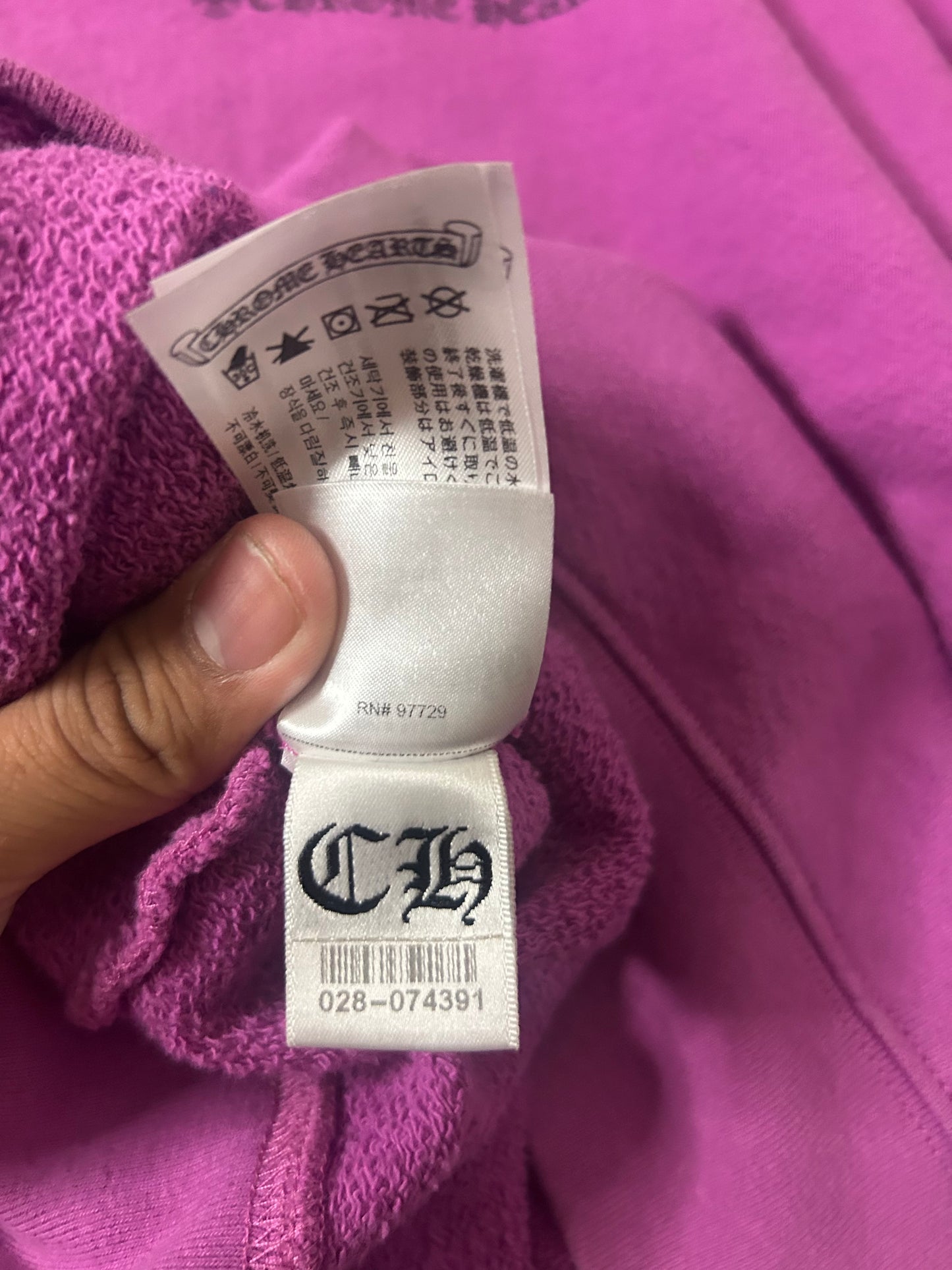 Chrome Hearts Matty Boy Purple Web Crewneck