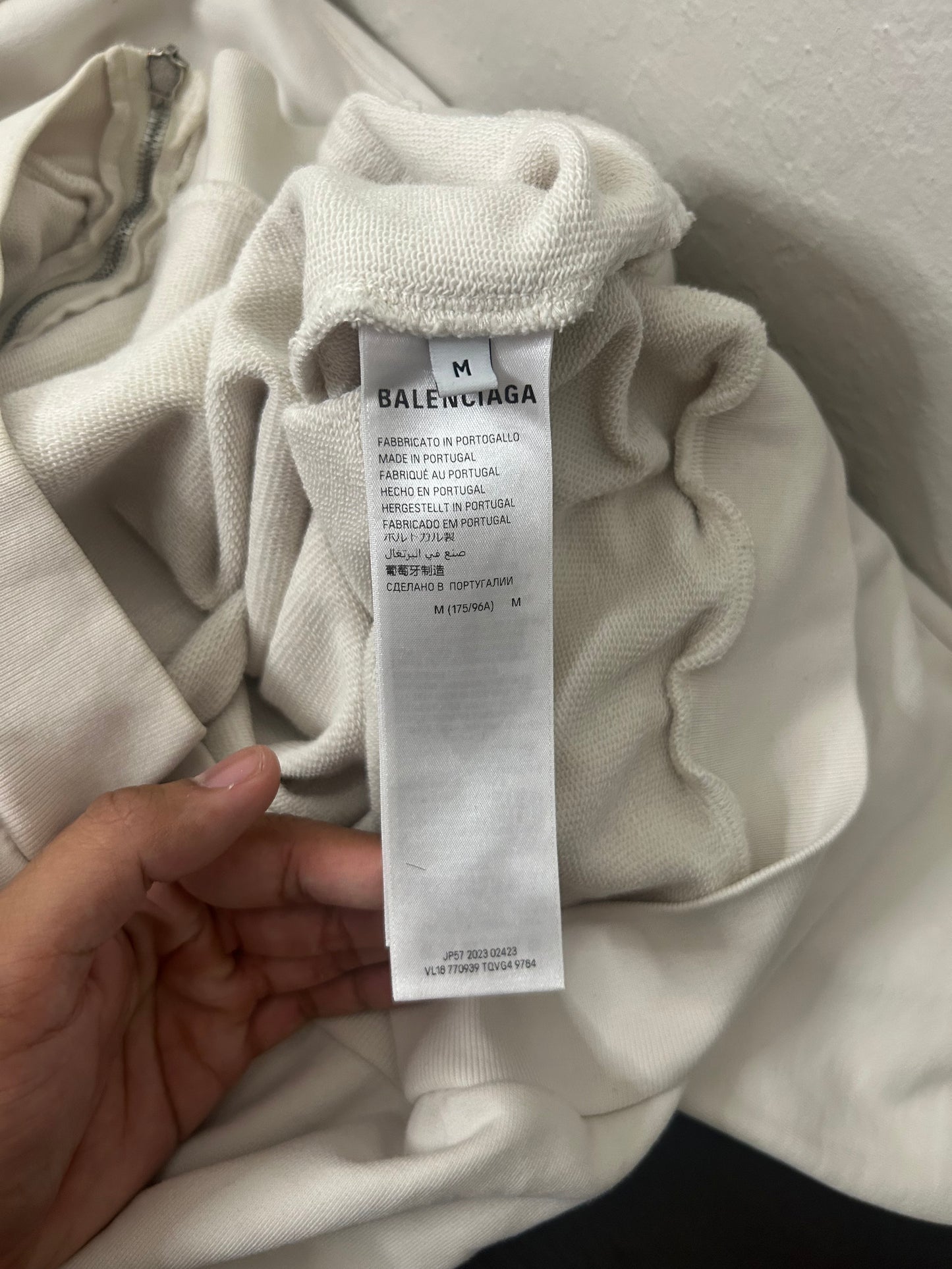 Balenciaga Erewhon White Zip Up Hoodie