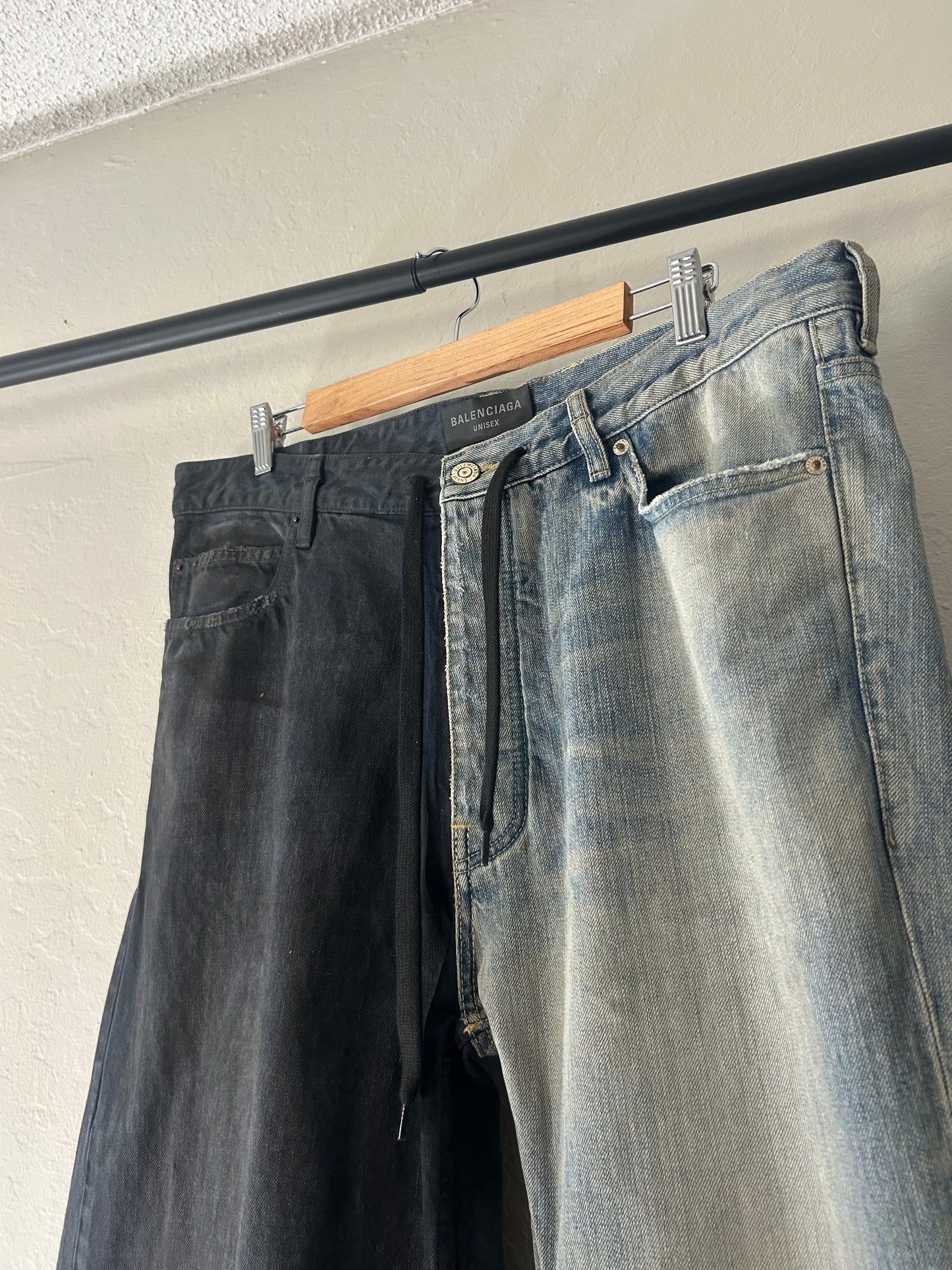 Balenciaga 50/50 Drawstring Jeans