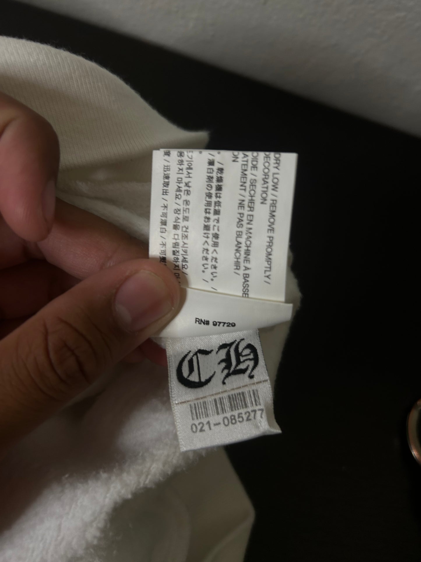 Chrome Hearts White Floral Hoodie