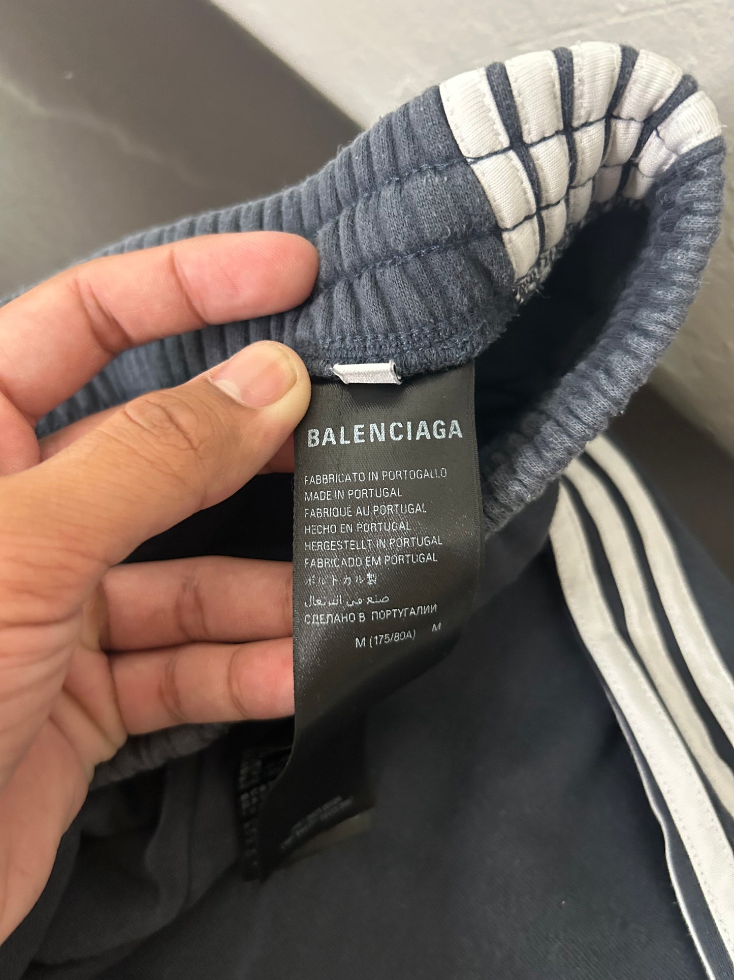 Balenciaga Loop Logo Striped Sweatpants