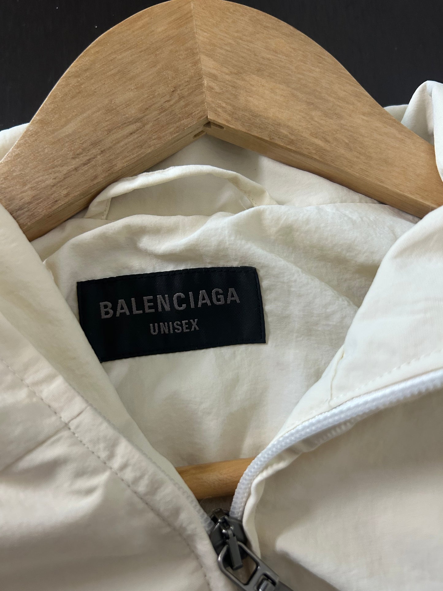 Balenciaga White and Blue 3B Track Jacket