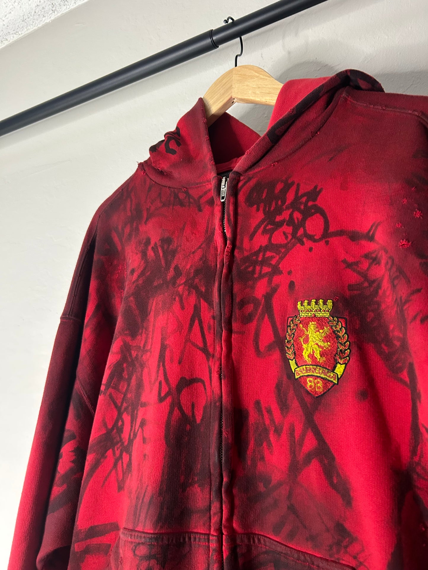 Balenciaga Red Skater Hoodie