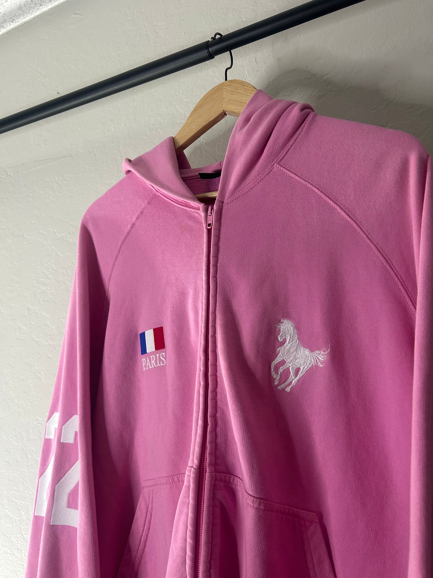 Balenciaga Pink Polo Zip Up Jacket