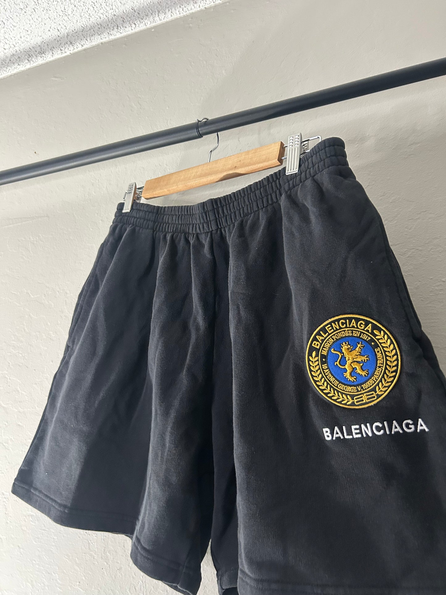 Balenciaga Blue Motif Shorts