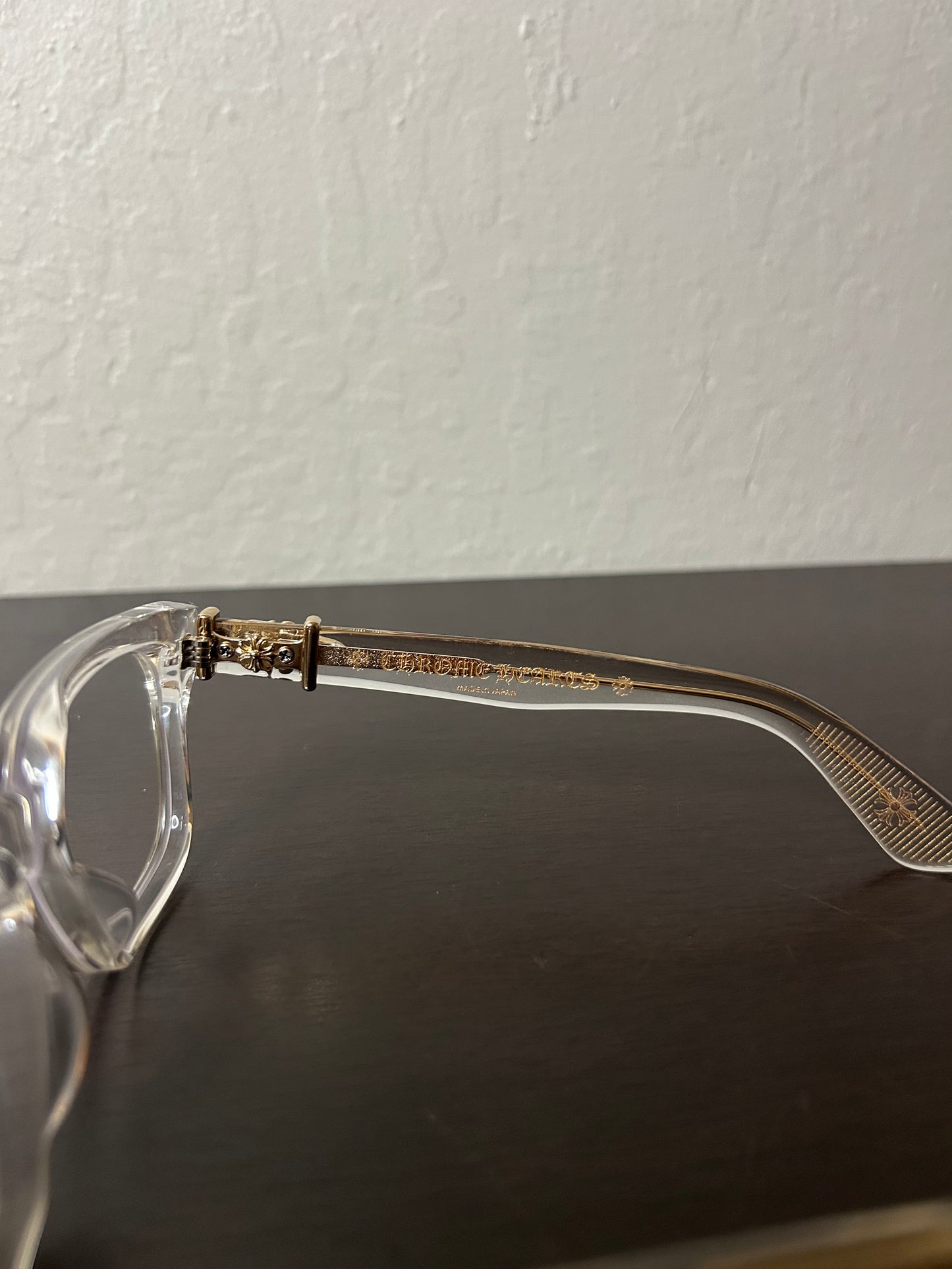 Chrome Hearts Vagillionaire II 22K Clear Glasses