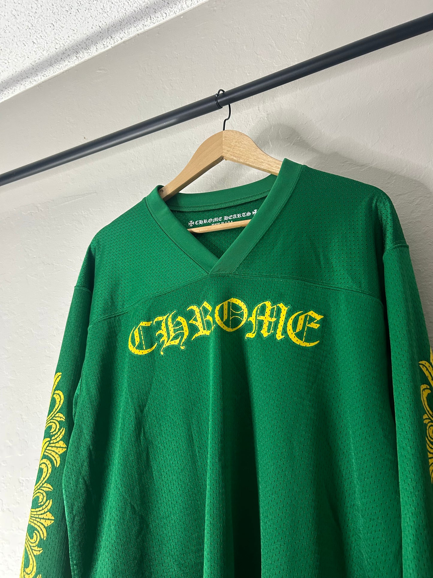 Chrome Hearts Green/Yellow Longsleeve Jersey