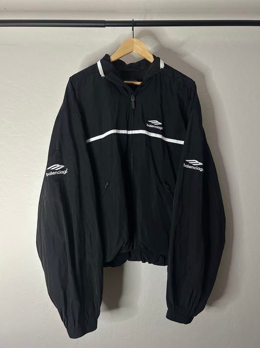 Balenciaga 3B Black Windbreaker