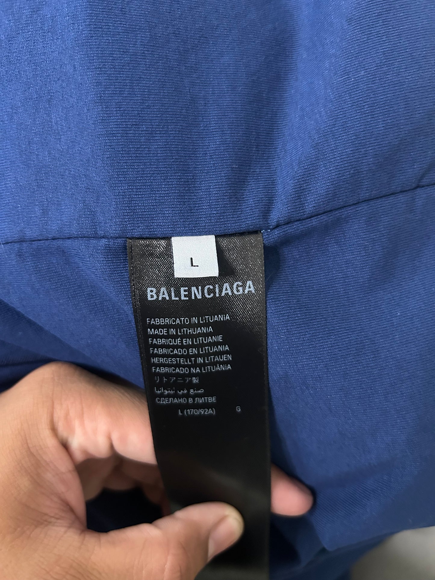 Balenciaga 3B Blue Fleece Jacket