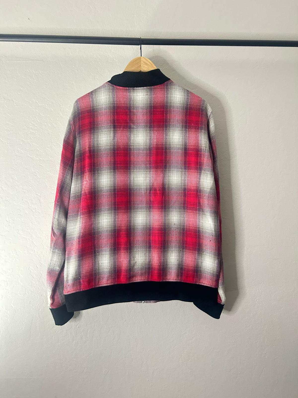Supreme Plaid Embroidered Bomber