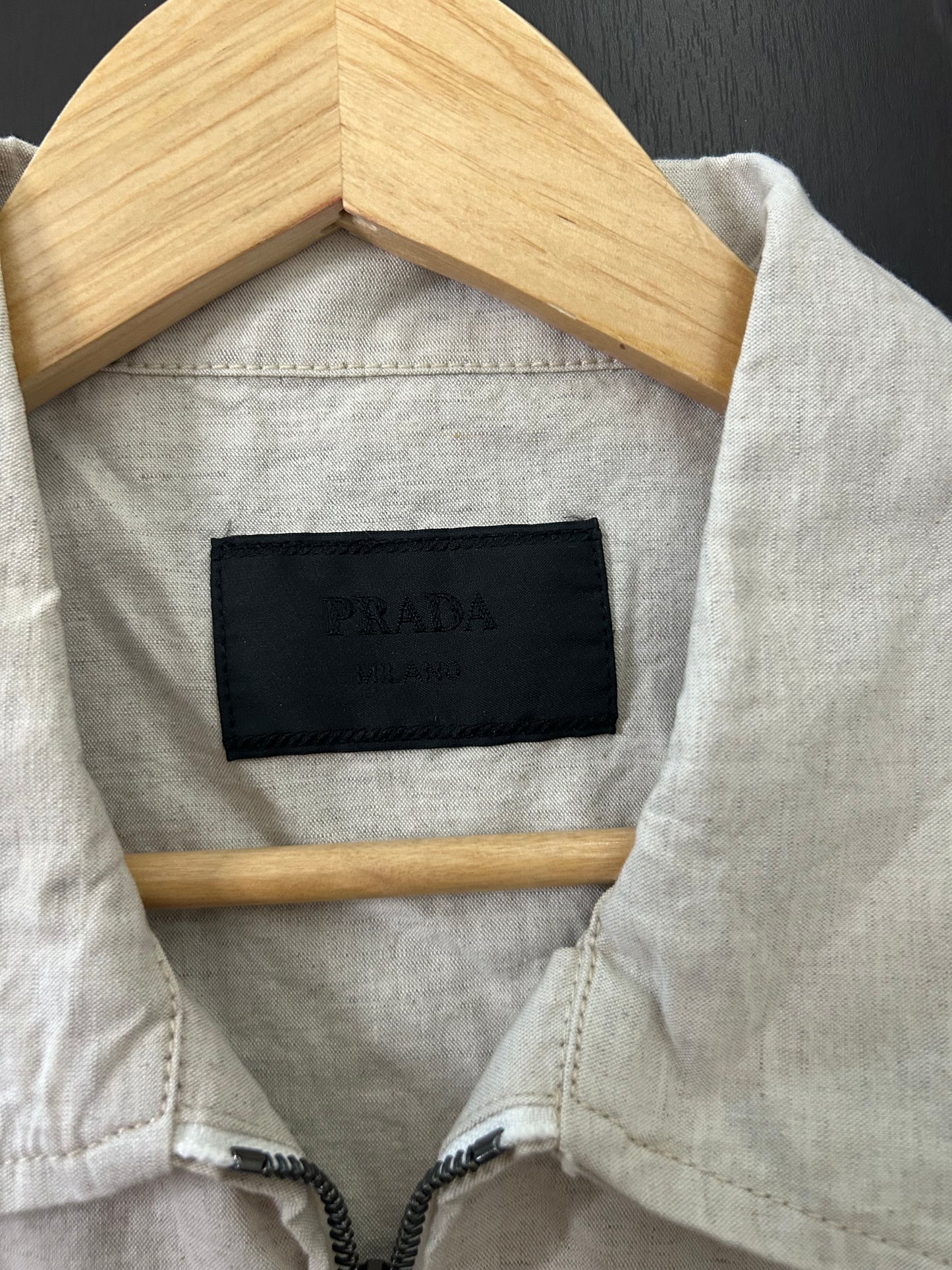 Prada White Canvas Jacket