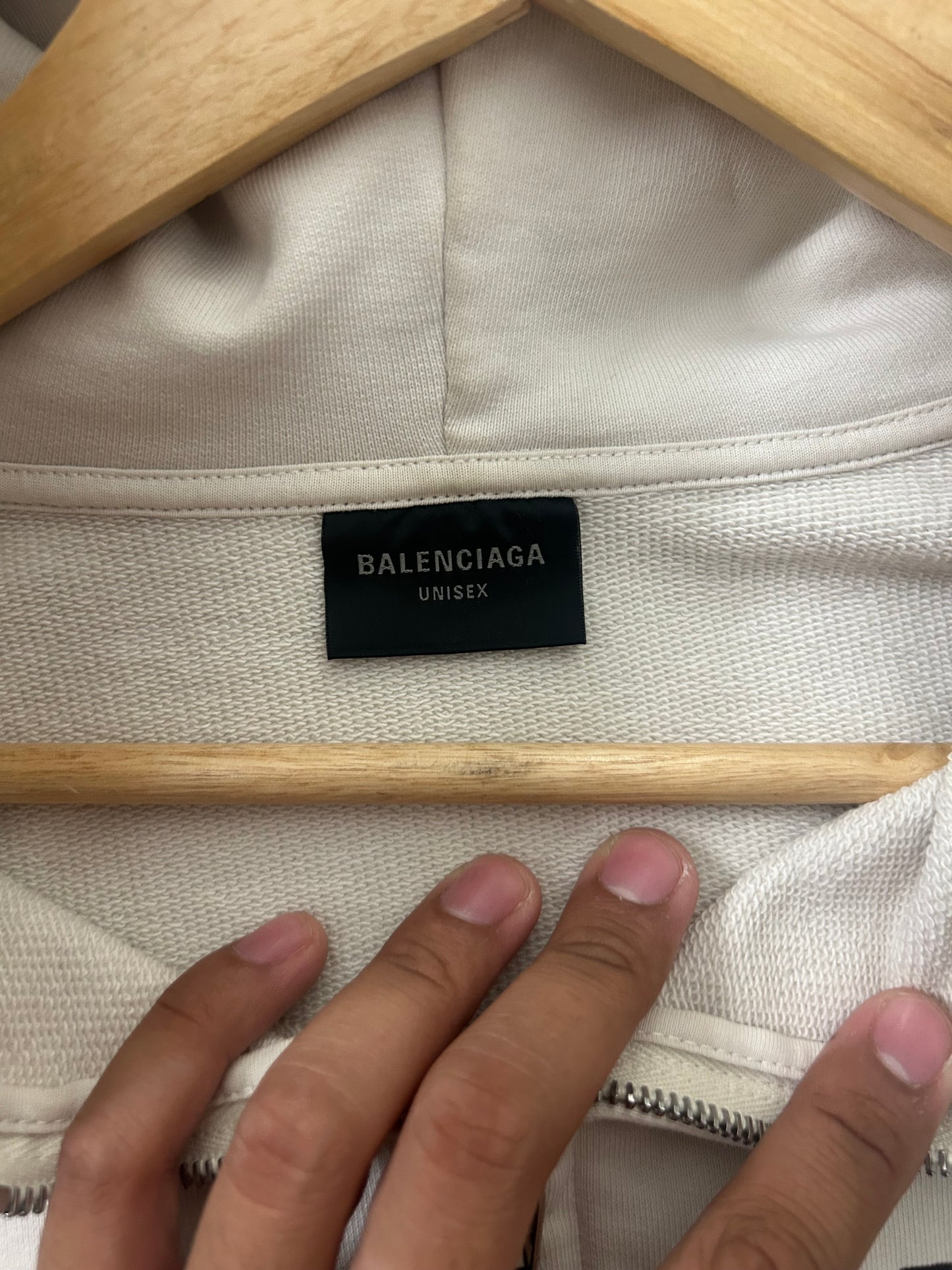 Balenciaga Erewhon White Zip Up Hoodie