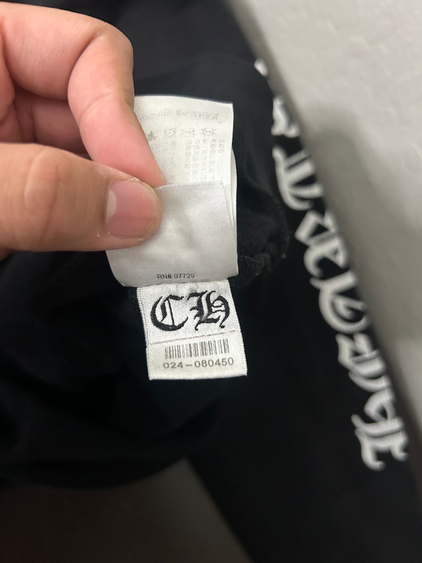 Chrome Hearts Vertical Logo Hoodie