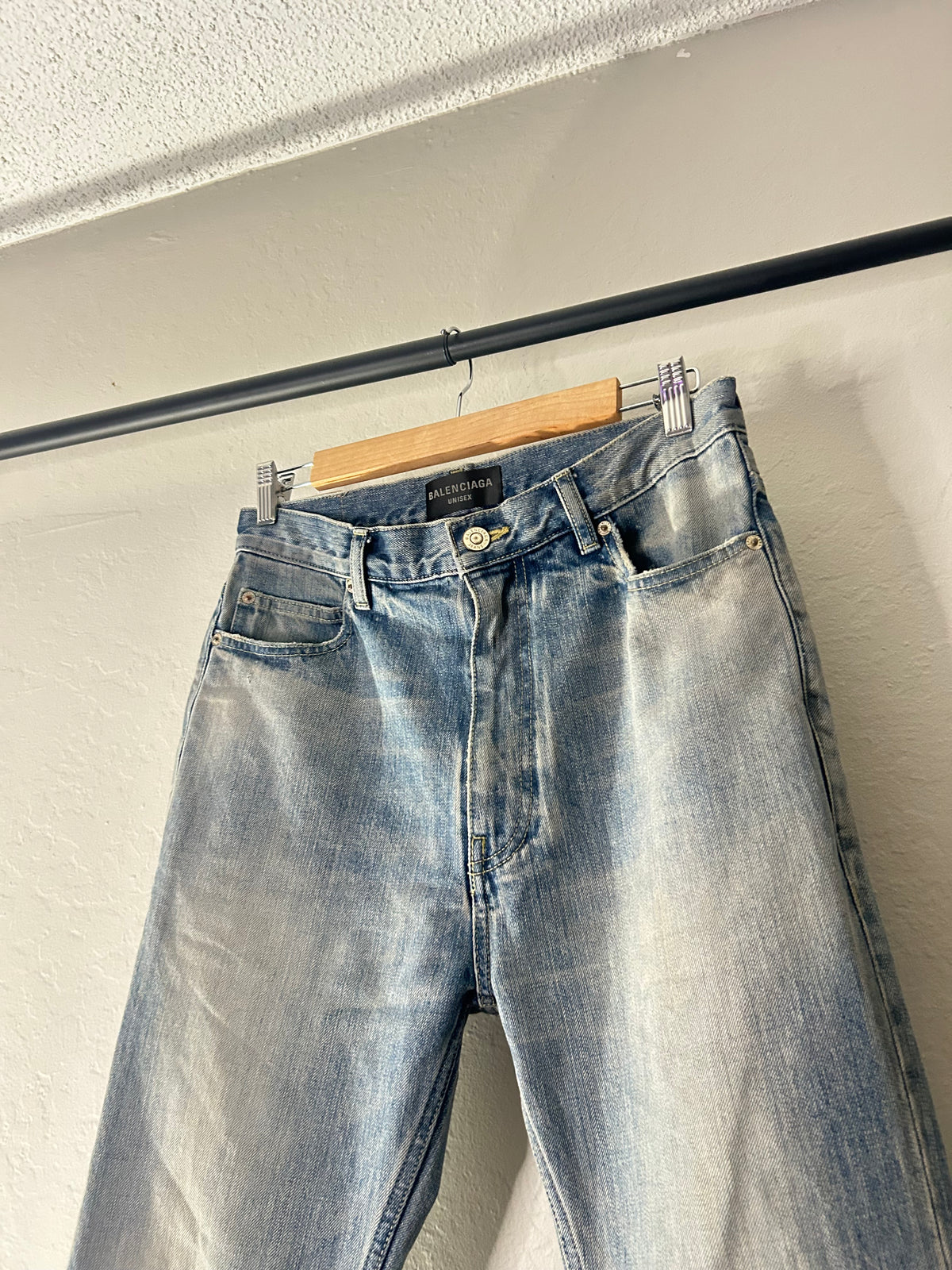Balenciaga Blue Flared Heelbite Jeans
