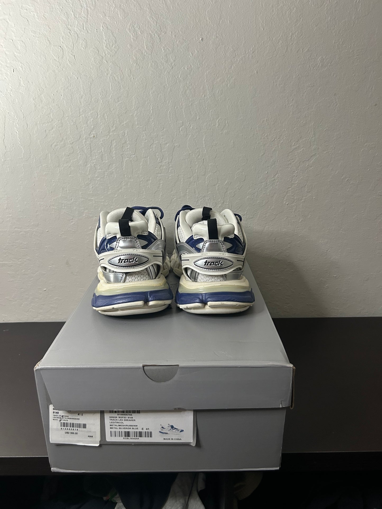 Balenciaga LED Blue Track Runners