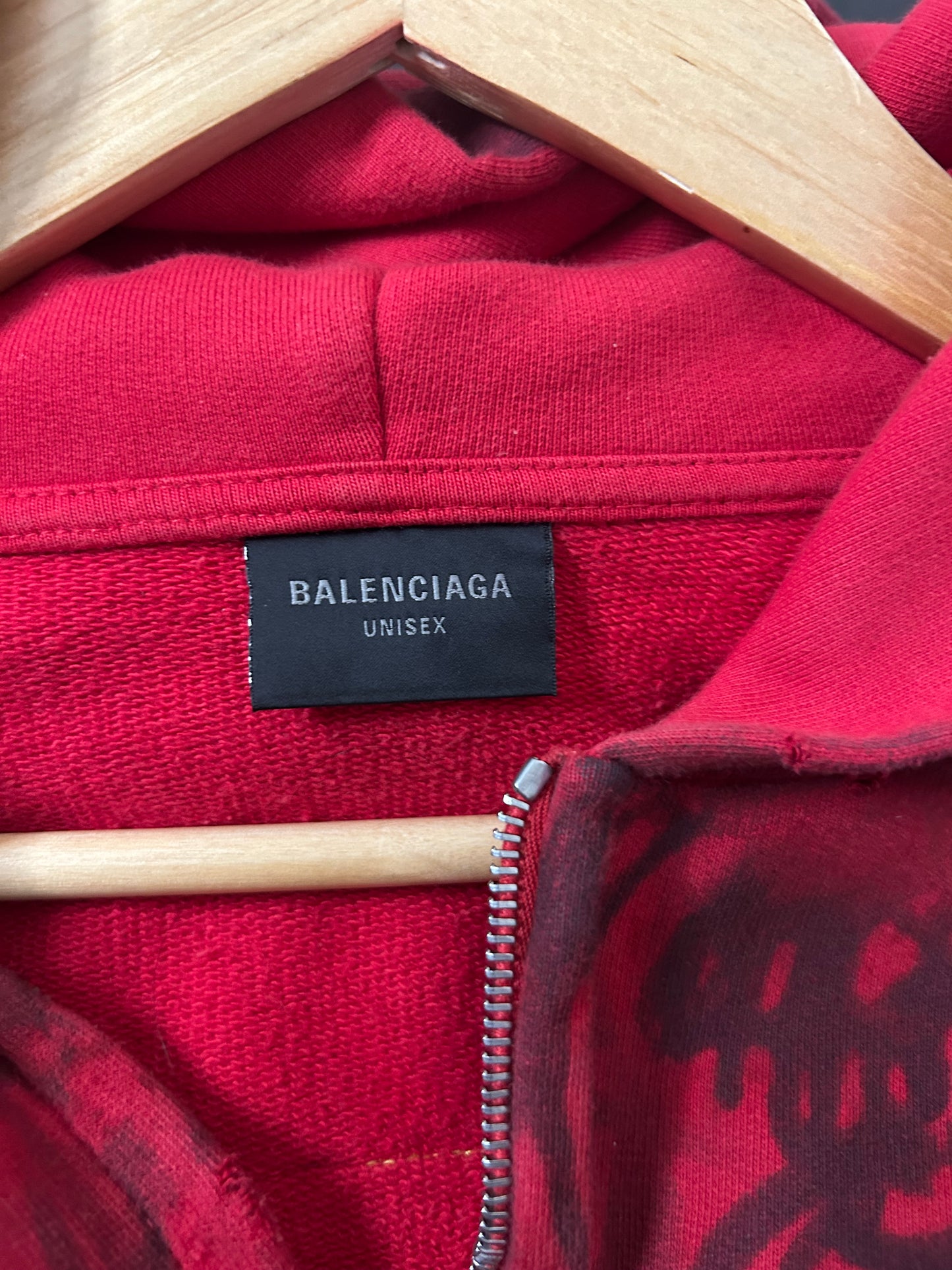 Balenciaga Red Skater Hoodie