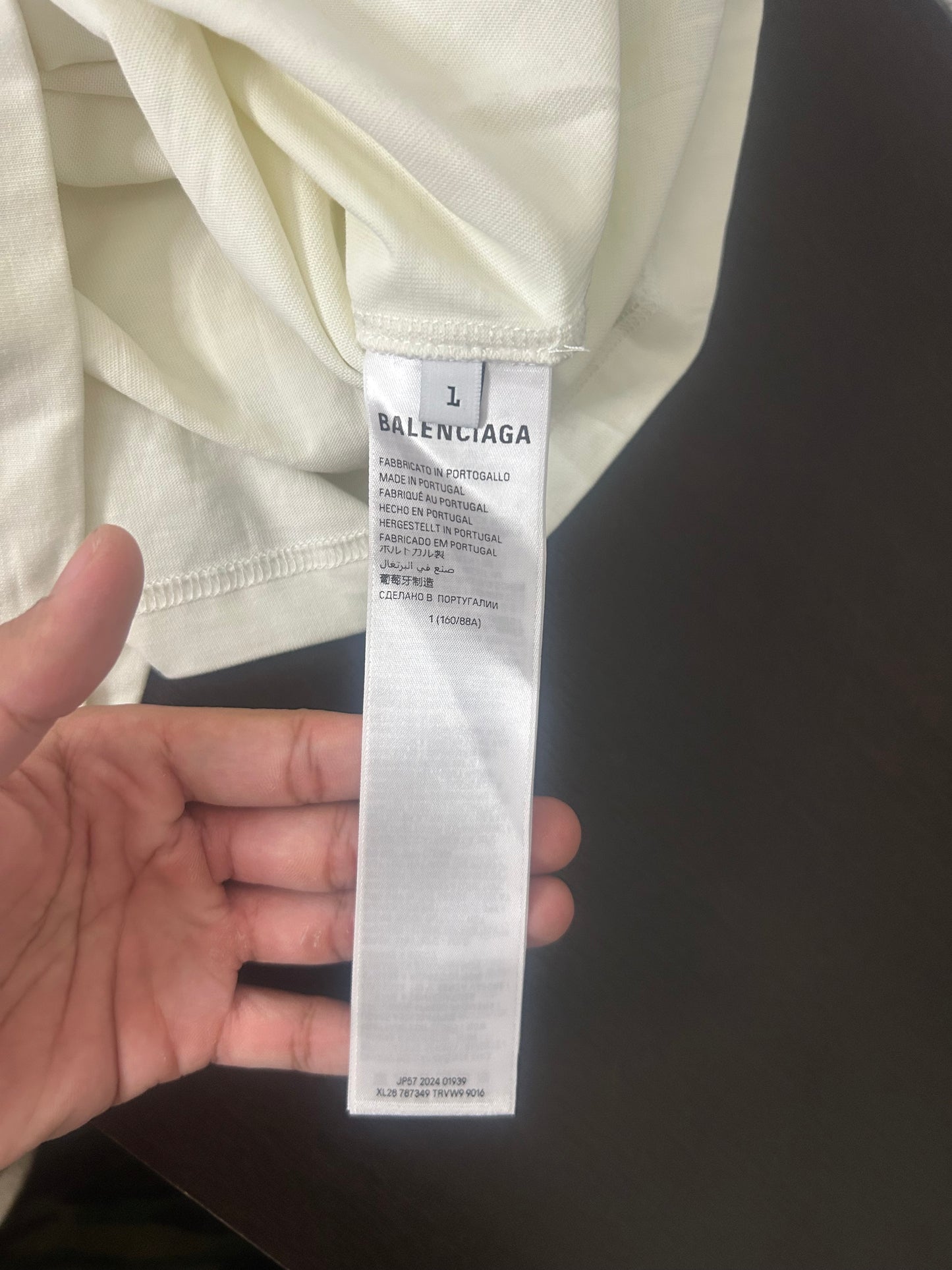 Balenciaga White Basketball Tee