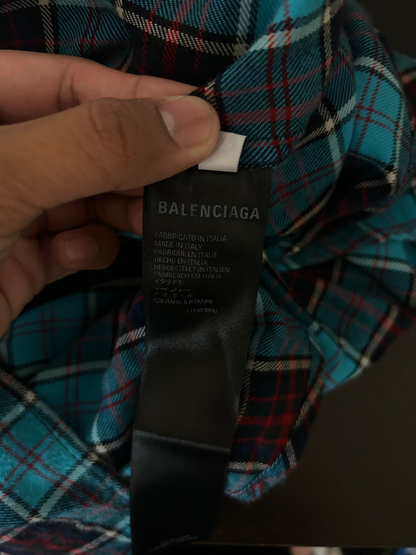 Balenciaga Trompe Loeil Neom Flannel