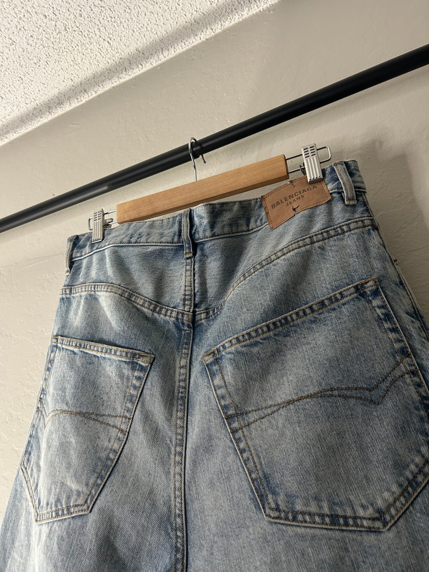 Balenciaga Blue Baggy Jeans