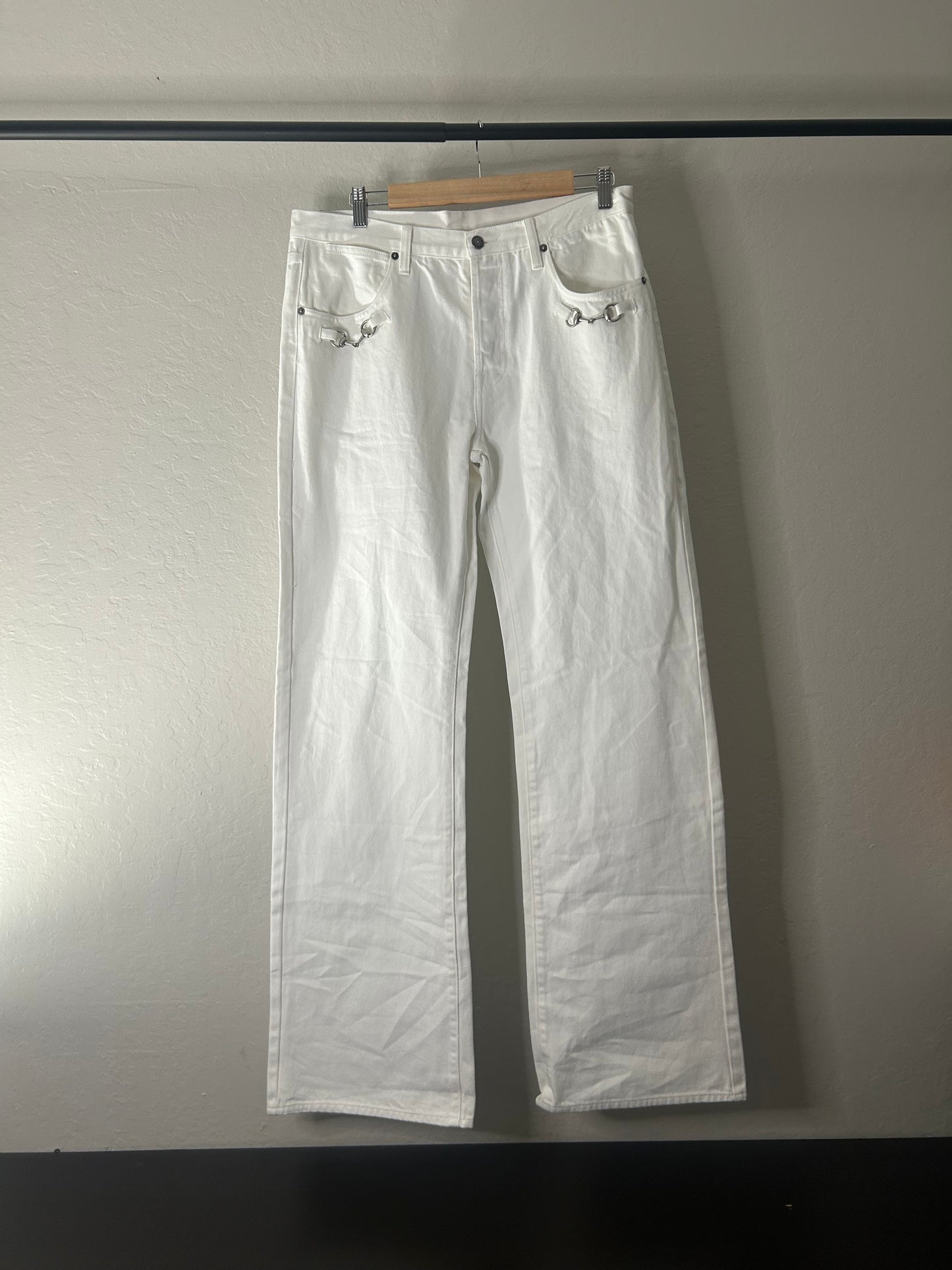 Gucci La Famiglia Horsebit Jeans