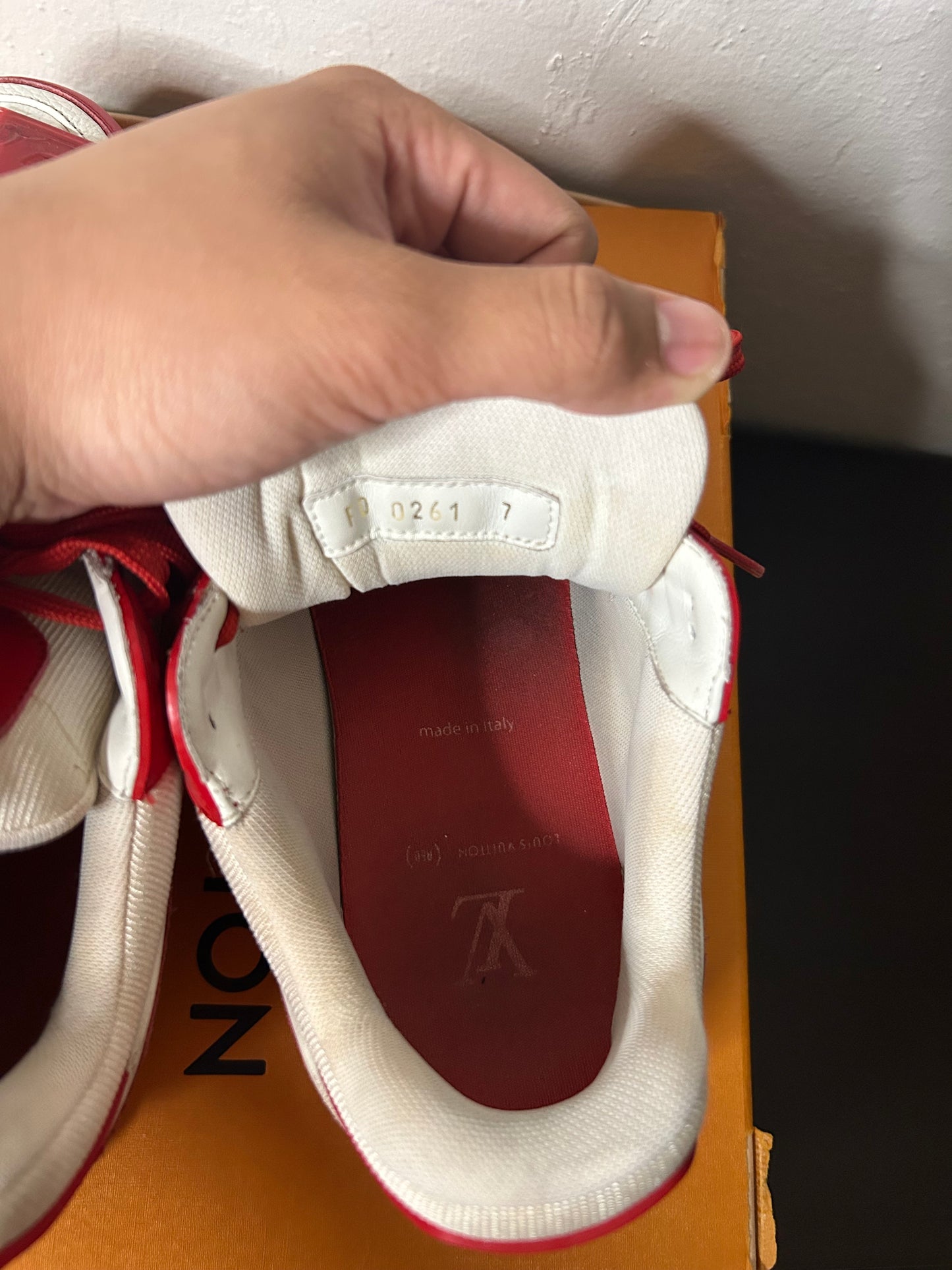Louis Vuitton Red Trainers
