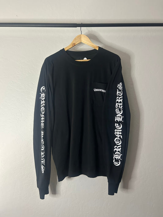 Chrome Hearts Scroll Logo Longsleeve