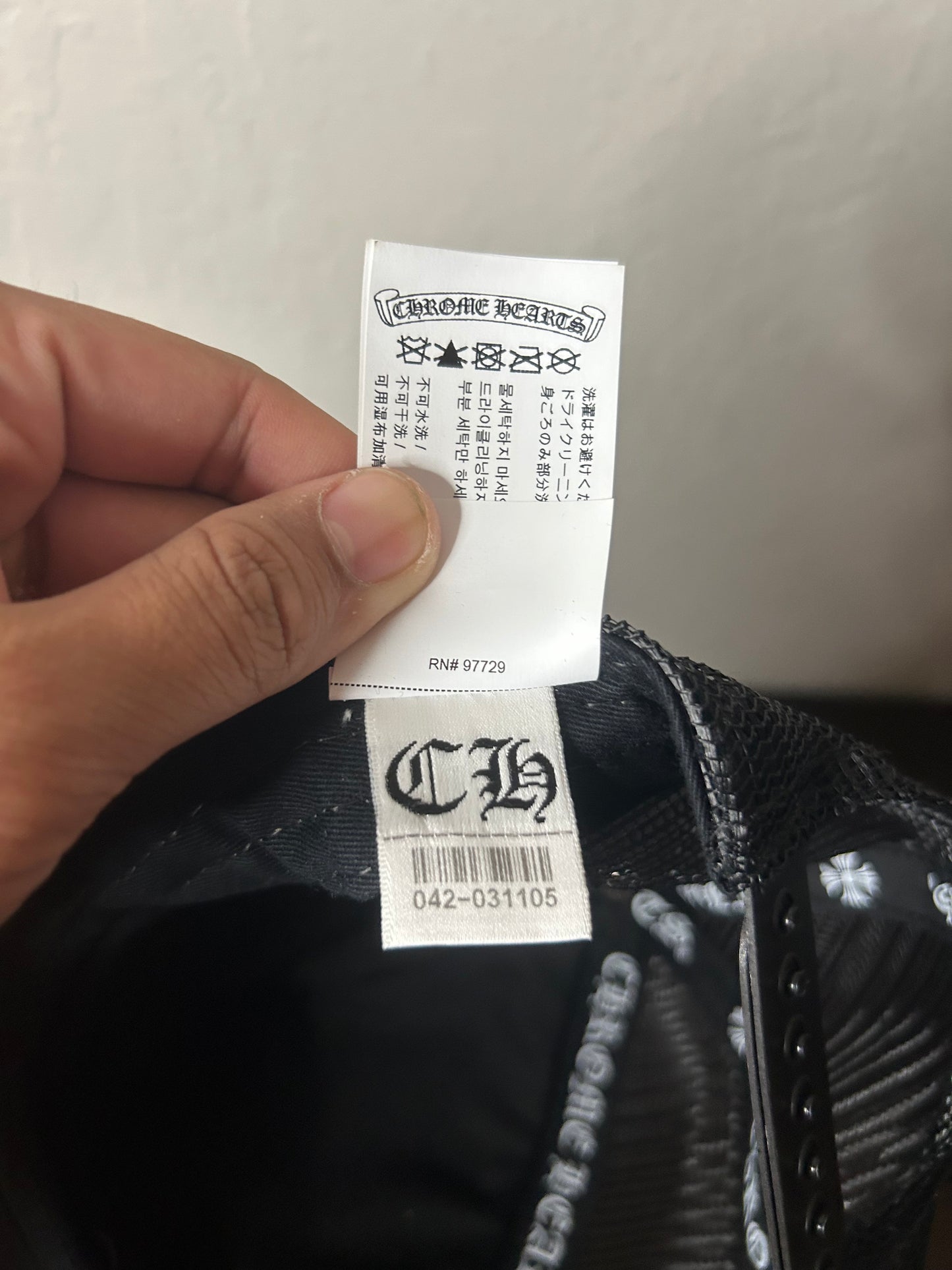 Chrome Hearts Black Triple Cross Hat