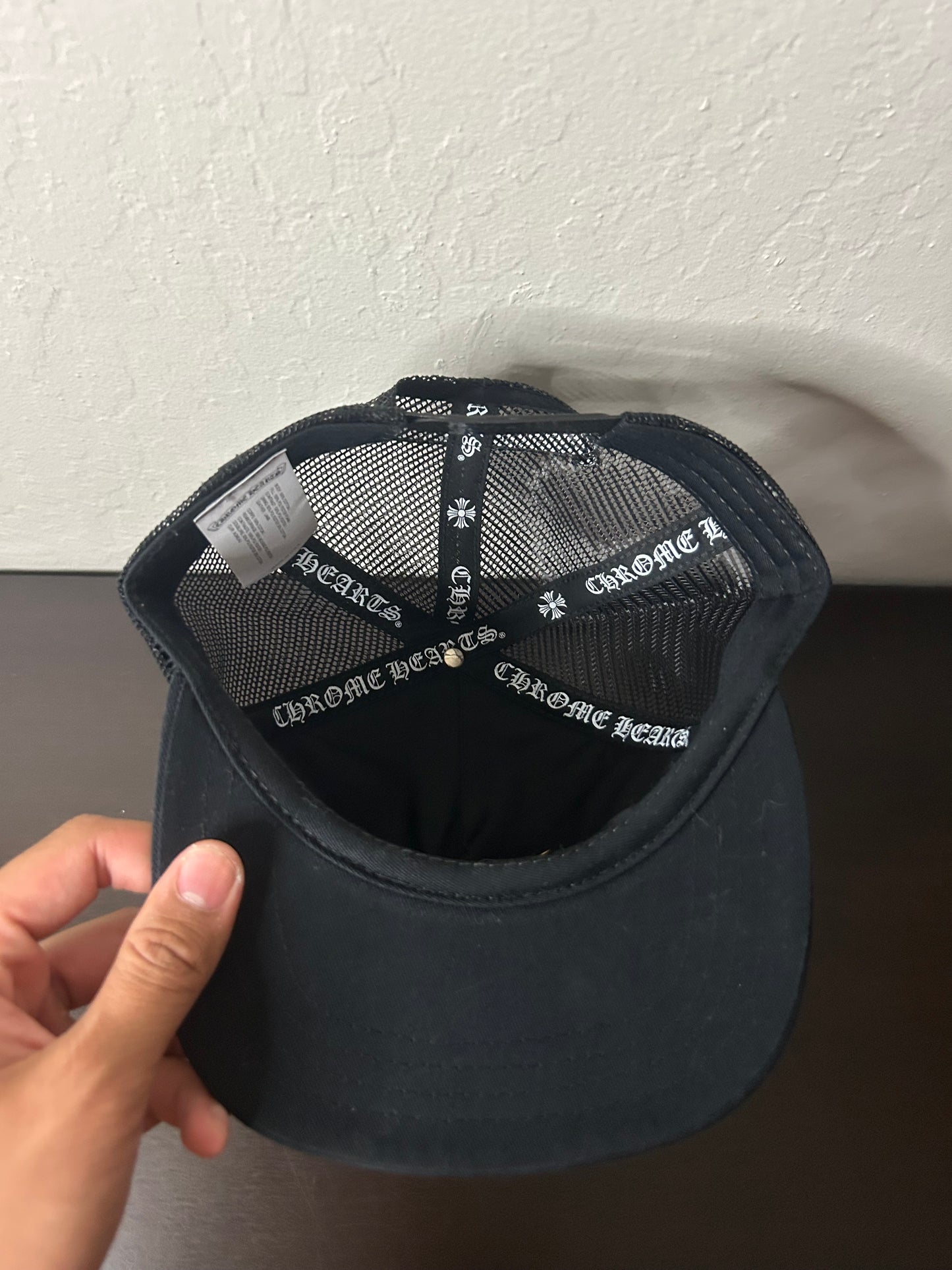 Chrome Hearts Black Triple Cross Hat