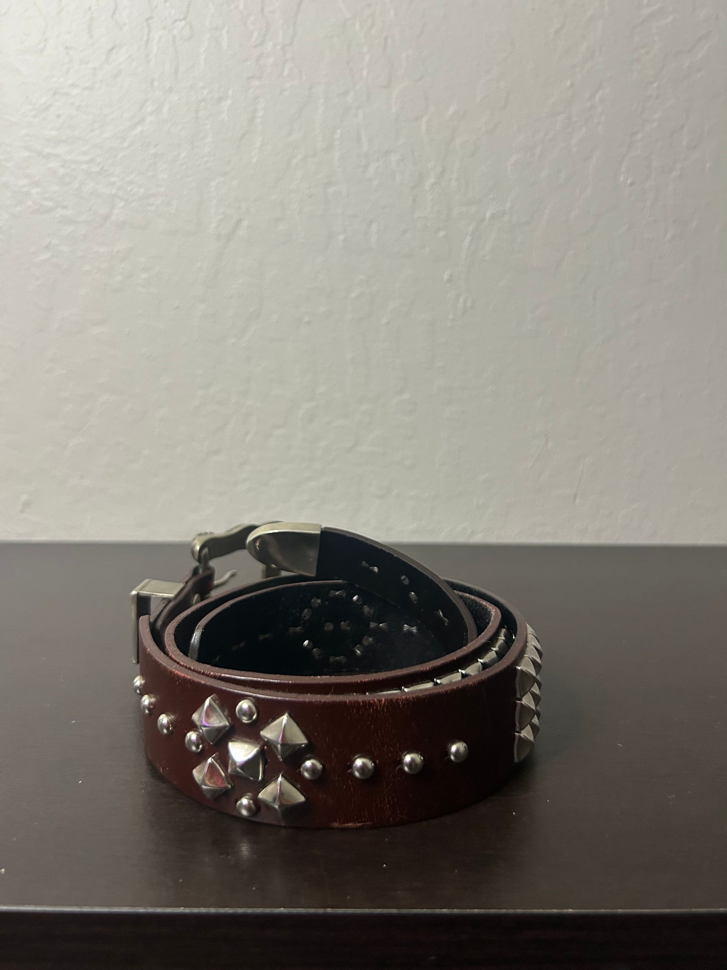 ERD Rose Buckle Studded Belt