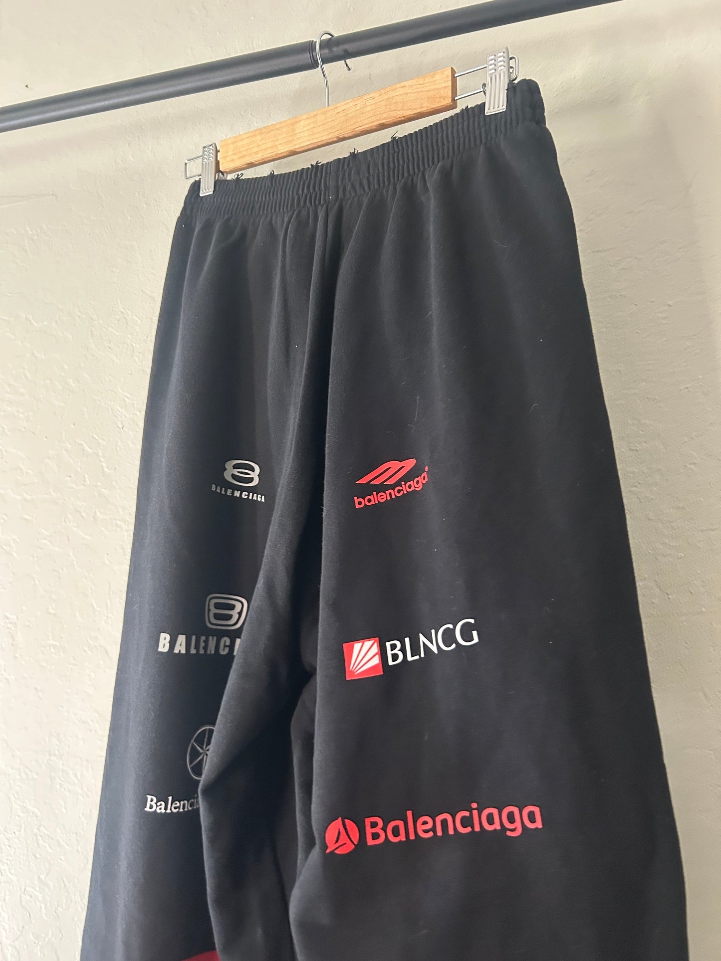 Balenciaga Black Racer Sweatpants
