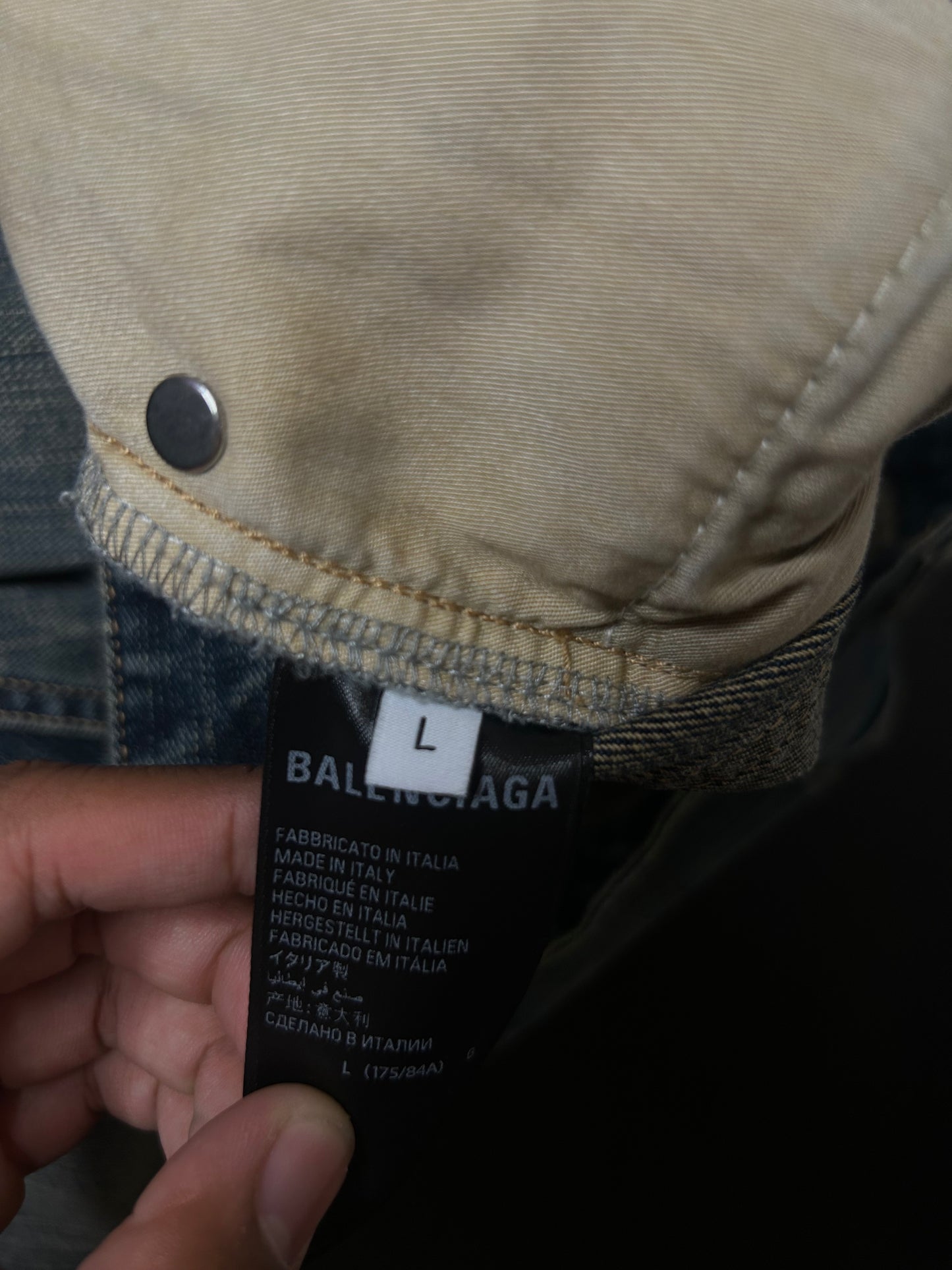 Balenciaga Mud Wash Flare Jeans