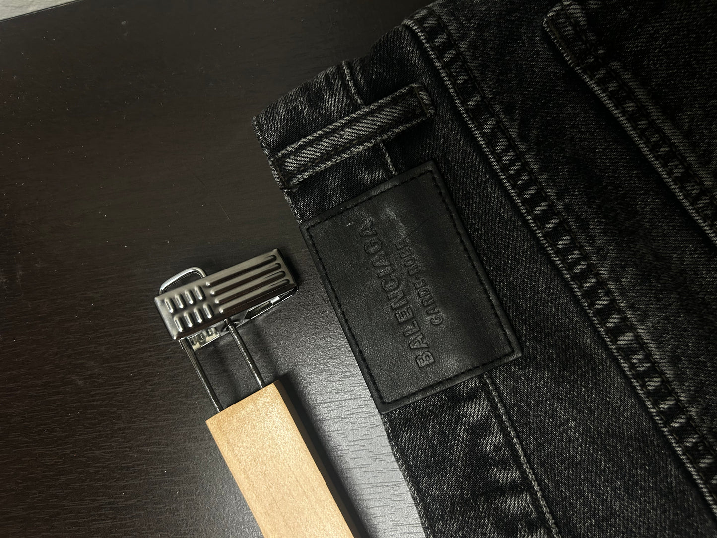 Balenciaga Black Garde Robe Jeans