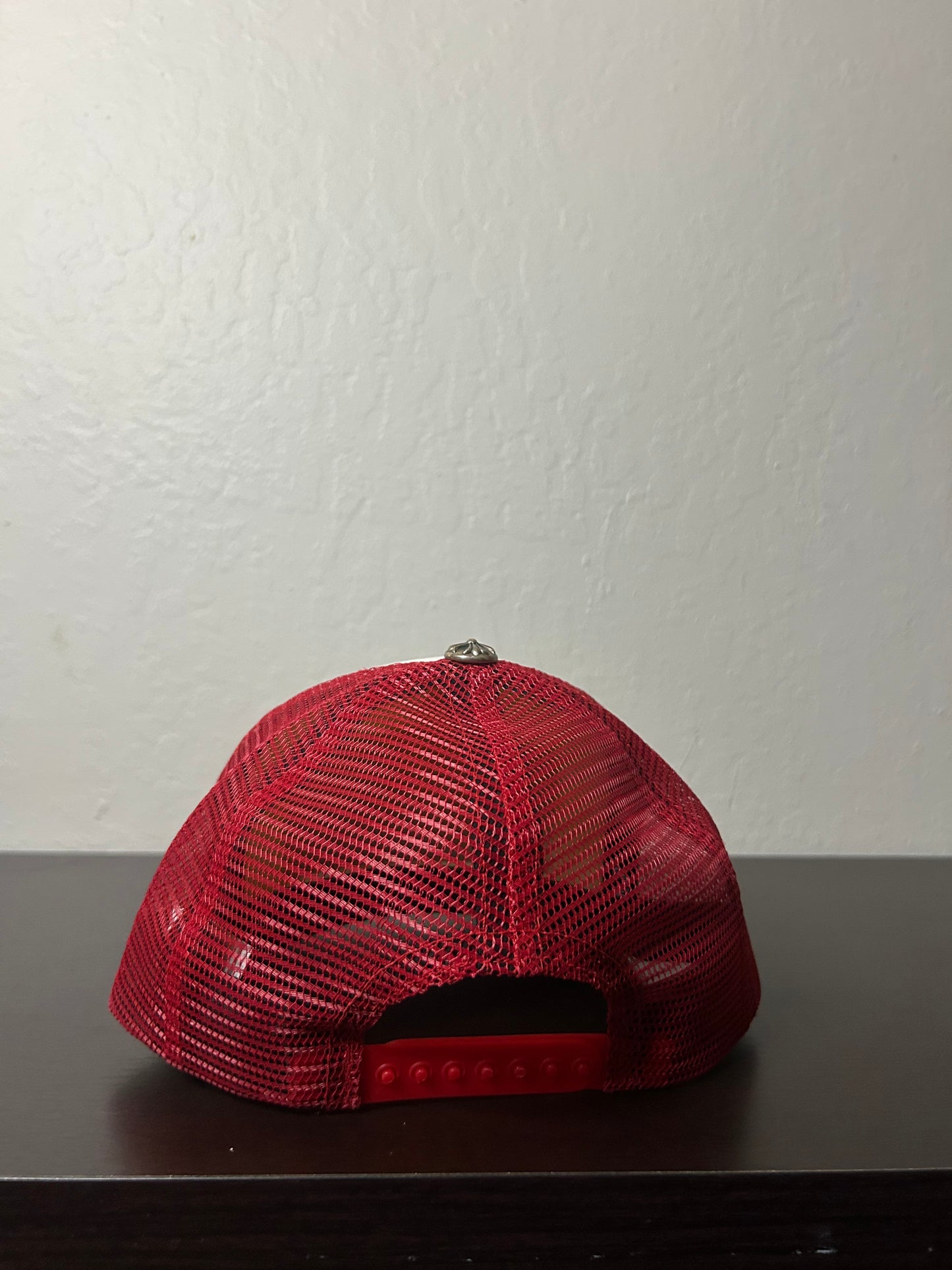 Chrome Hearts Red White and Blue CH Trucker Hat
