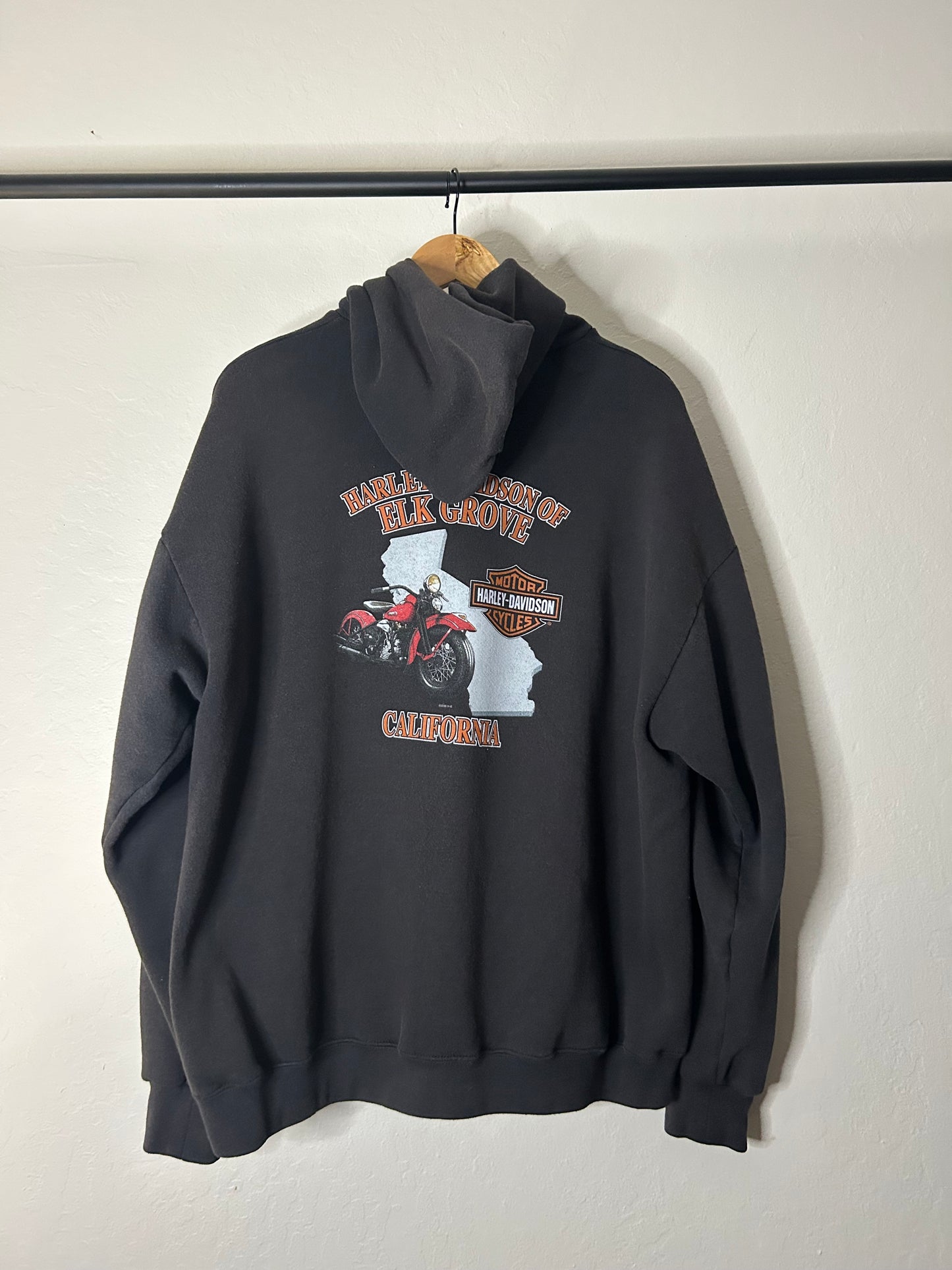 Vintage Harley Flame Zip Up