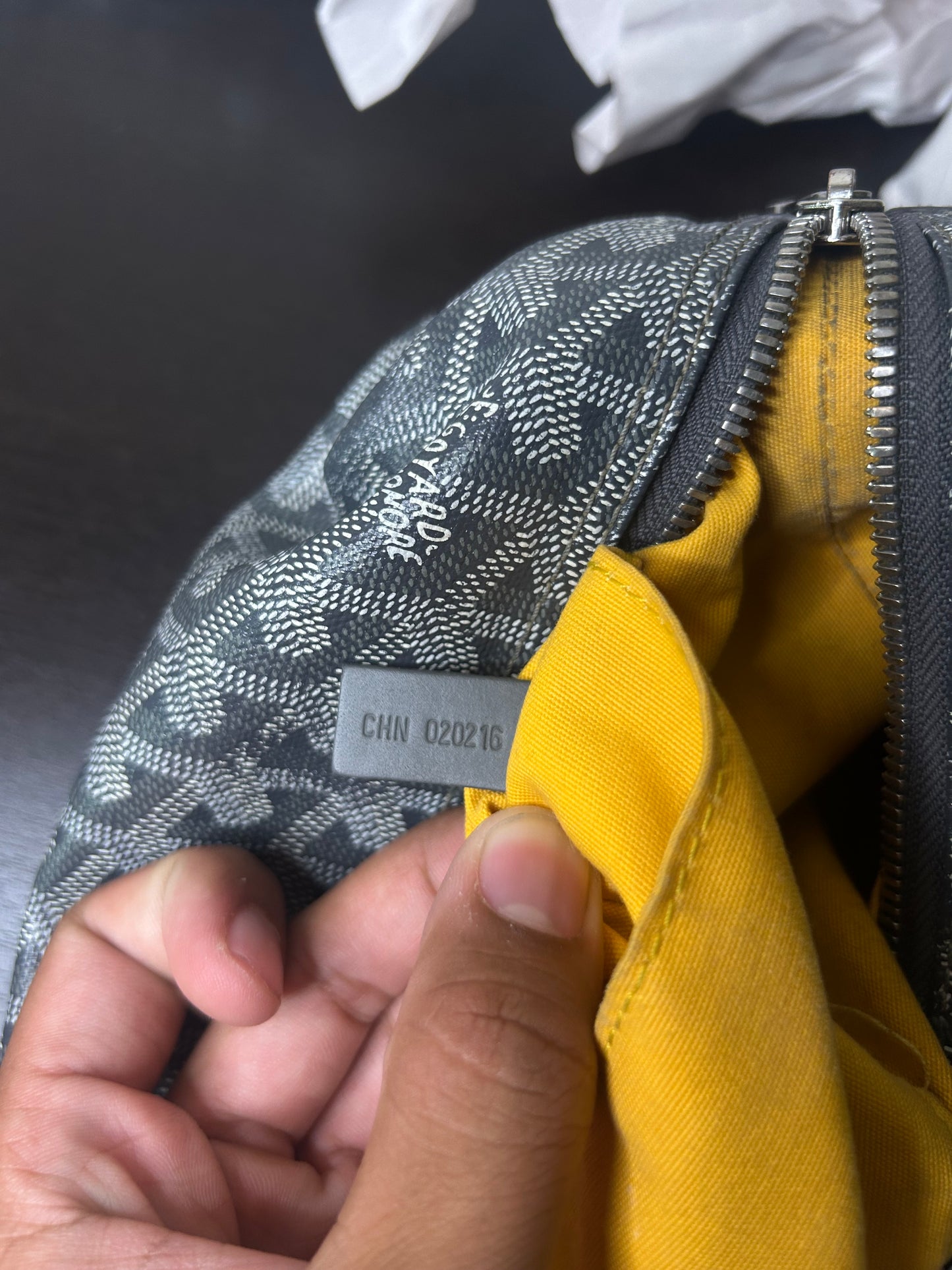 Goyard Grey Toiletry Bag