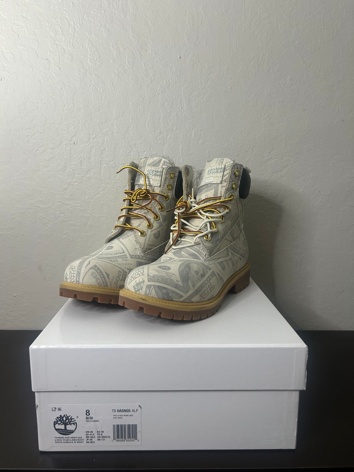 Supreme Maison Margiela Money Timberlands