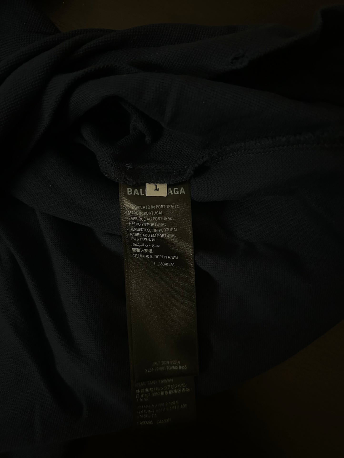 Balenciaga Navy Polo Tee