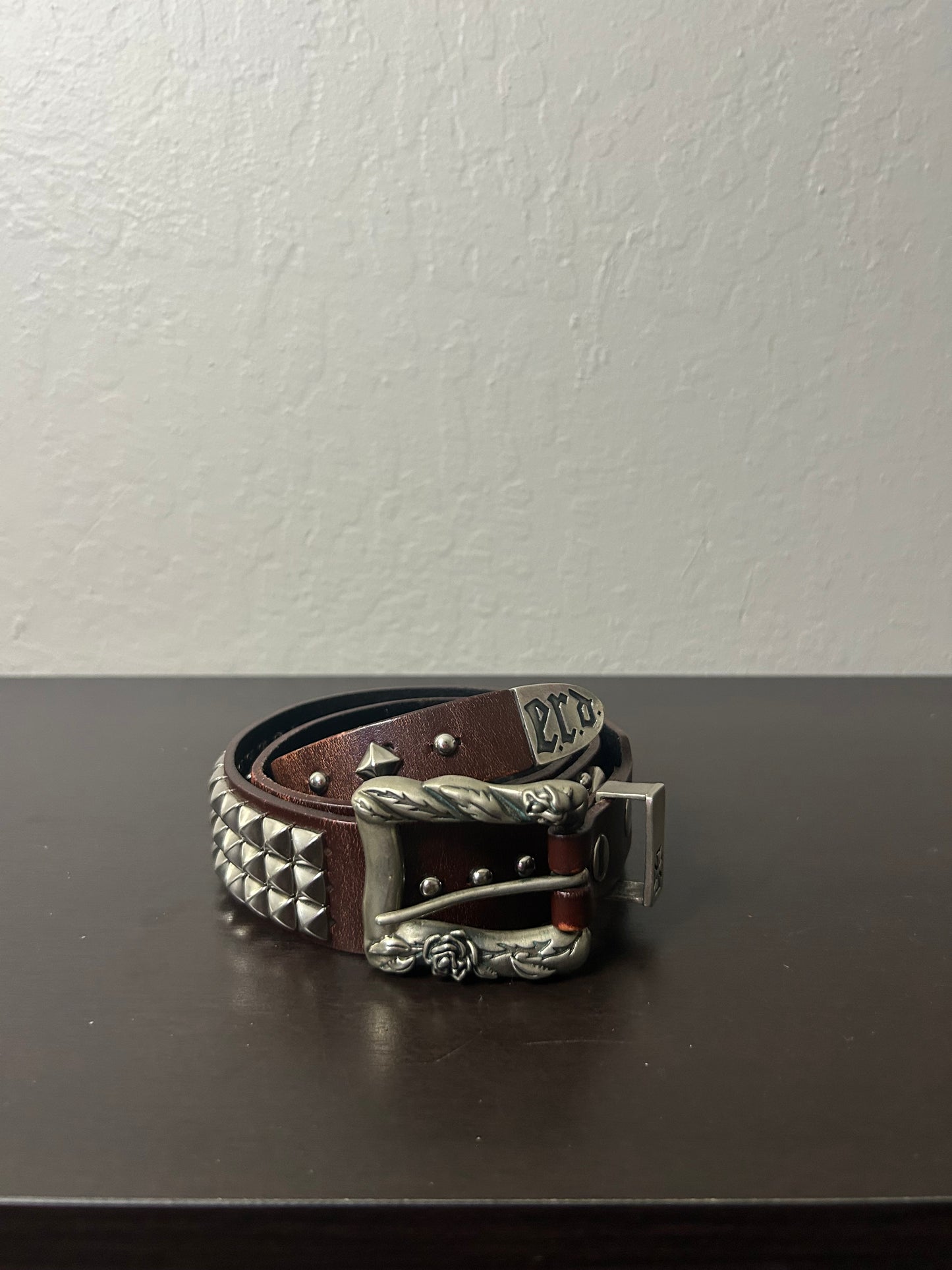 ERD Rose Buckle Studded Belt